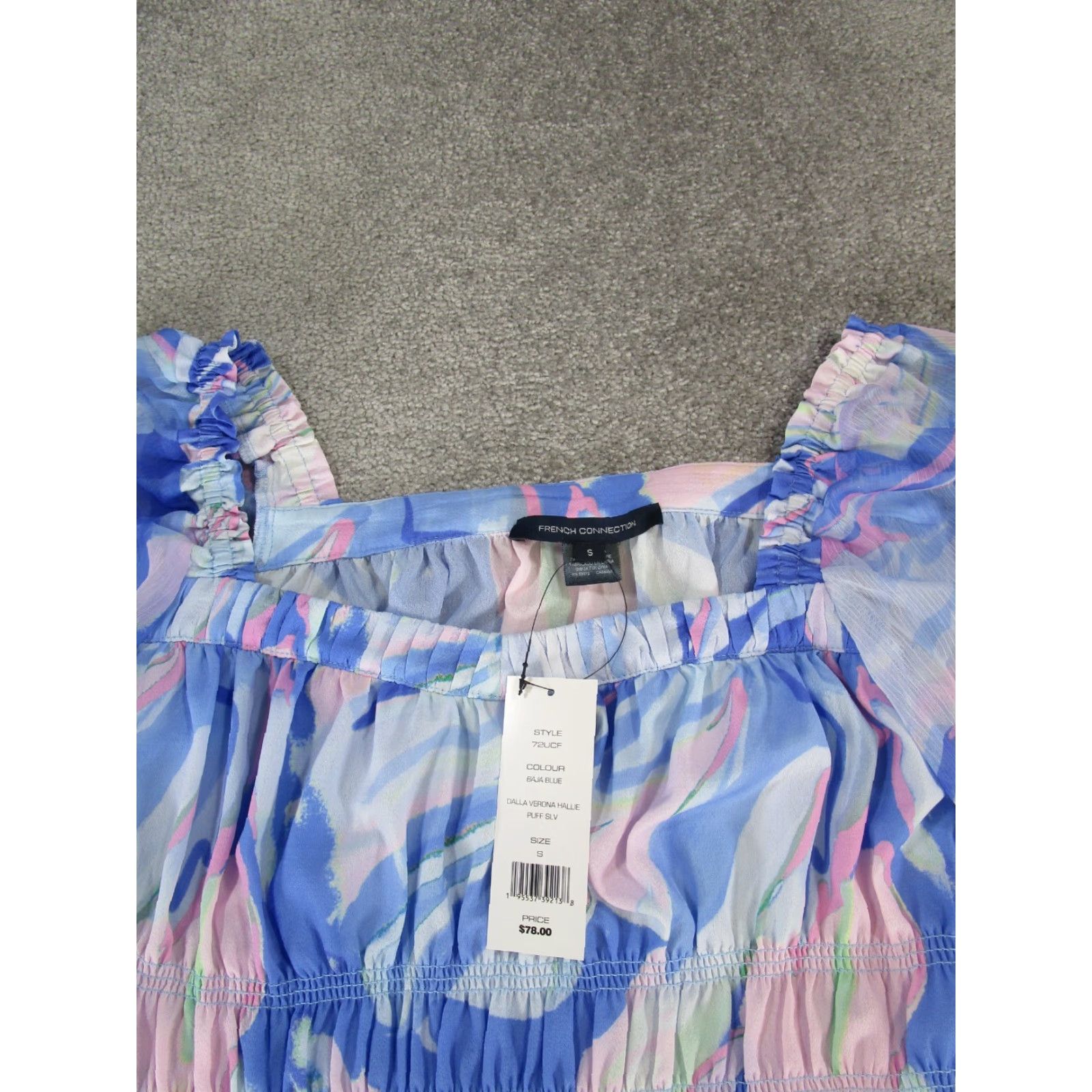 French Connection French Connetion Shirt Womens Small Blue Pink New Size S / US 4 / IT 40 - 2 Thumbnail