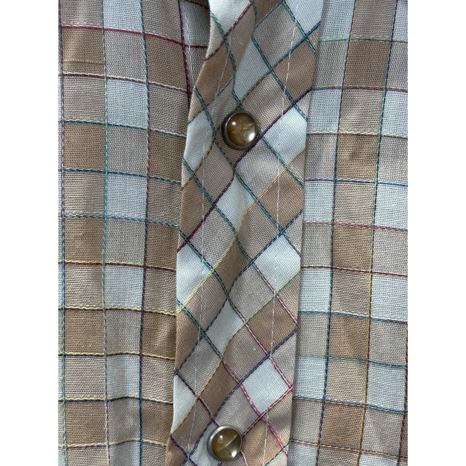 The Unbranded Brand Vintage Montgomery Ward Western Pearl Snap Shirt Men’s 16.5 Size US L / EU 52-54 / 3 - 9 Thumbnail