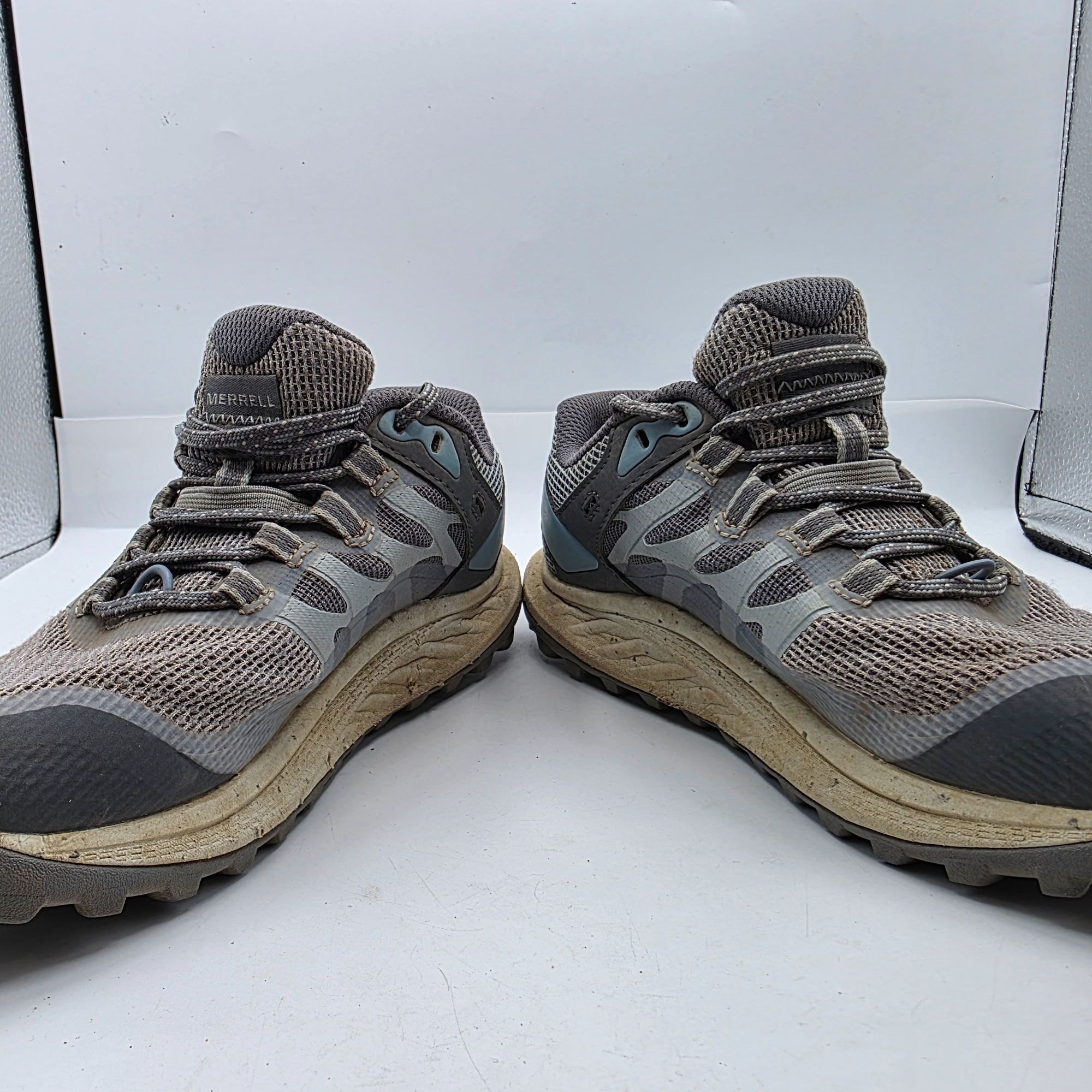 Merrell Merrell Antora 3 Womens 6.5 Gray Hiking Shoes Vibram Sole Tr Size US 6.5 / IT 36.5 - 3 Thumbnail