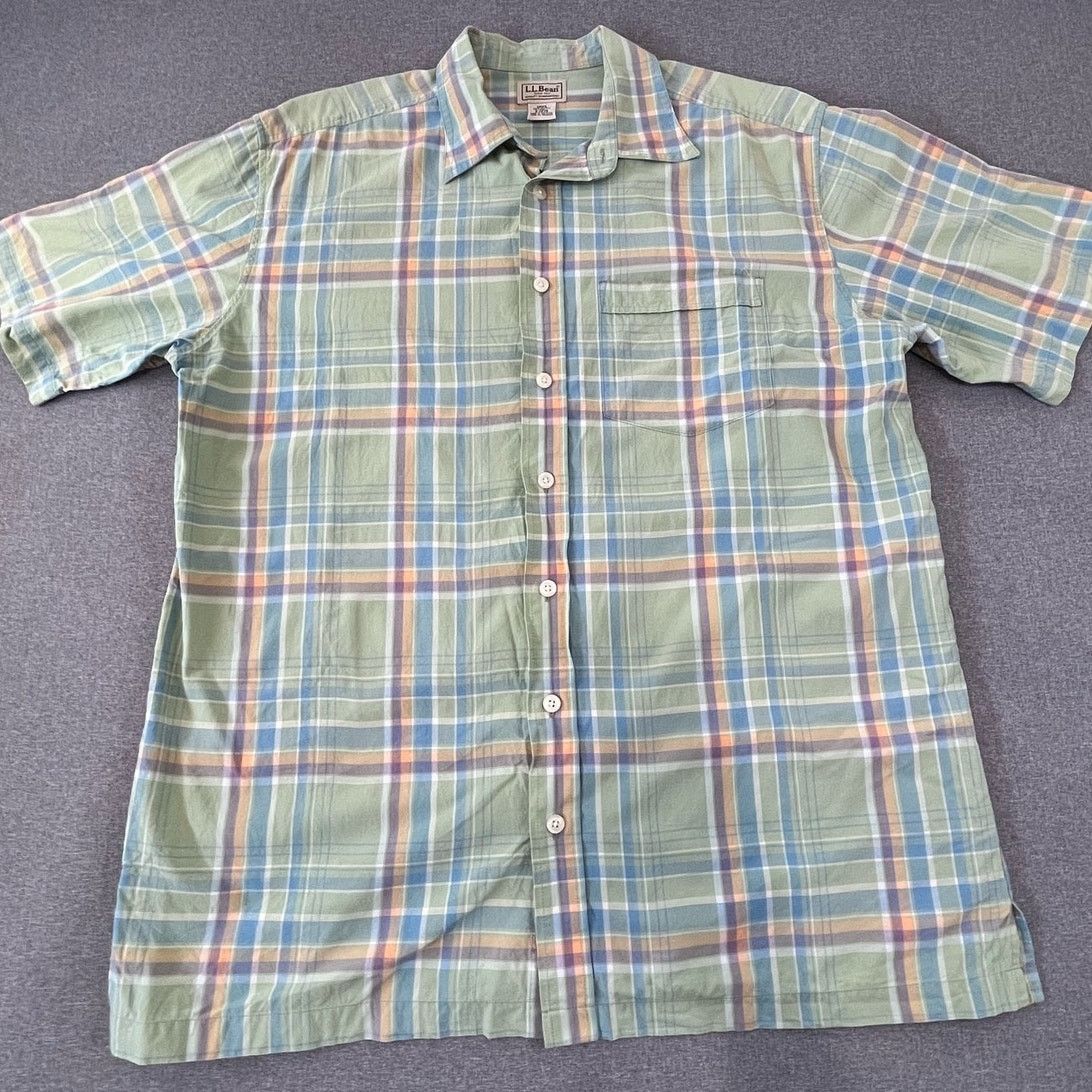 L.L. Bean LL Bean Shirt Mens Large green Short Sleeve Button Down Size US L / EU 52-54 / 3 - 1 Thumbnail