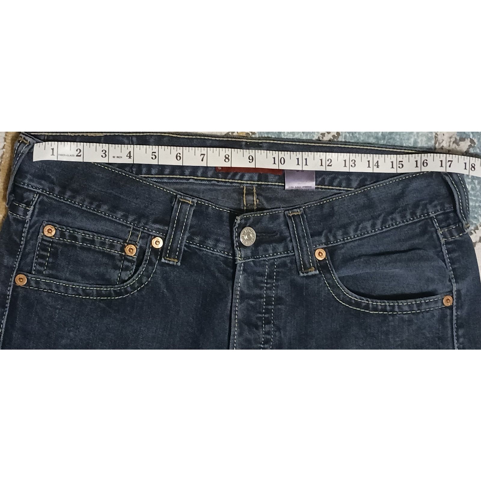 Levi's Levis Iconic Straight Leg Button Fly Jeans Measures 34Wx29L Size US 34 / EU 50 - 4 Thumbnail