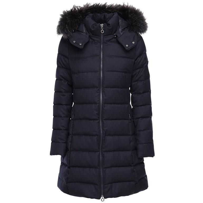 TATRAS o1s22i1n0924 Laviana Wool Midi Down Jacket in Blue Size L / US 10 / IT 46 - 1 Thumbnail