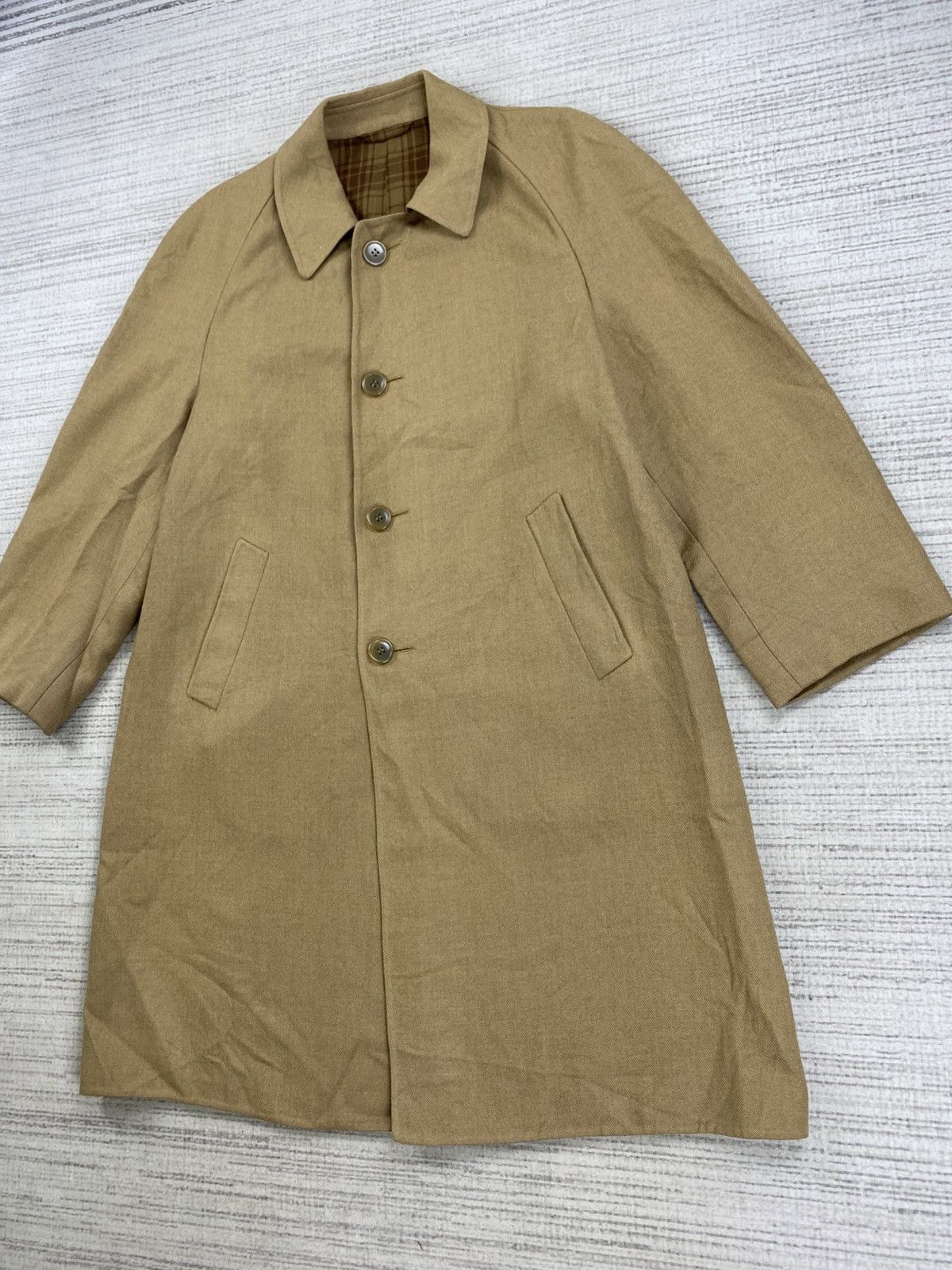 Brioni Vintage Brioni Roman Style Long Coat Wool Jacket Size US M / EU 48-50 / 2 - 4 Thumbnail