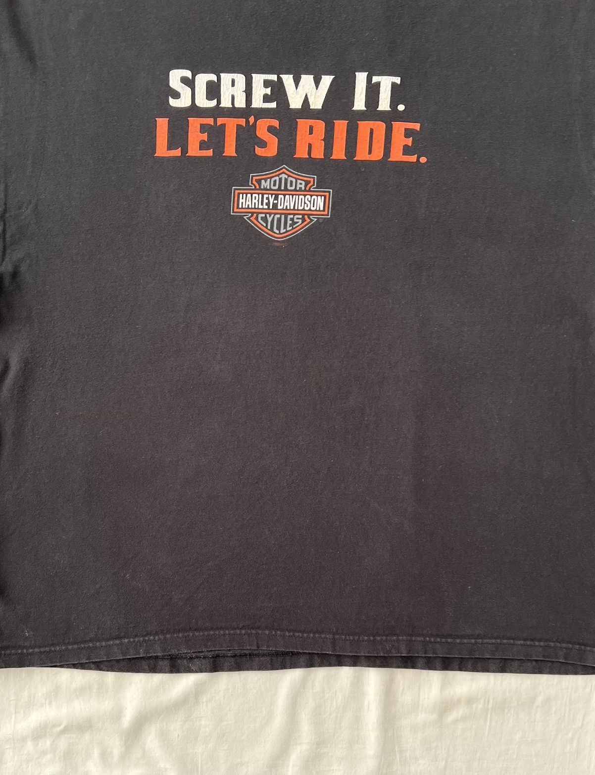 Harley Davidson Vintage 2009 Harley Davidson Screw It Lets Ride Tee Sz 3XL Size US XXL / EU 58 / 5 - 9 Thumbnail