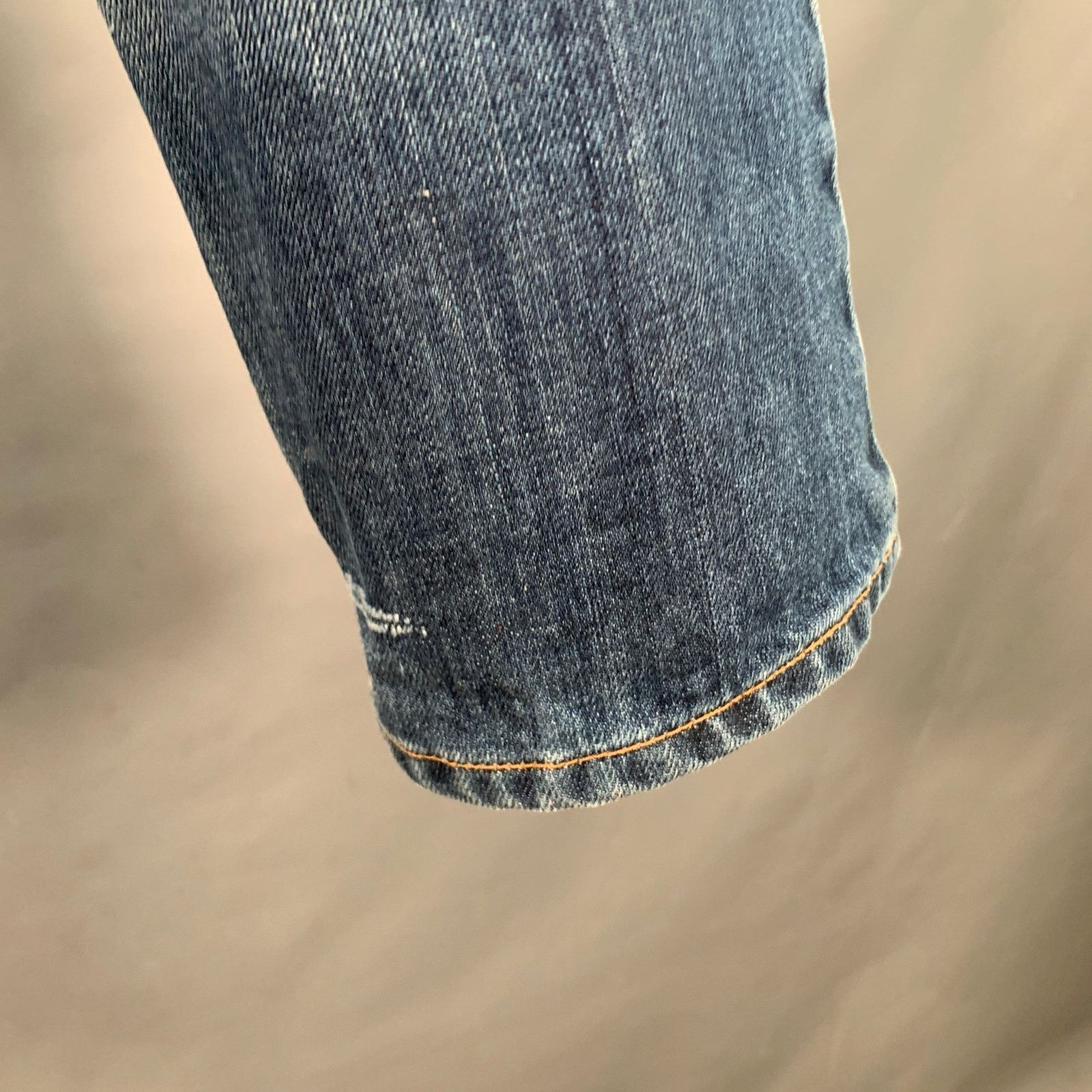 Lanvin LANVIN Twill Cotton Straight Contrast Stitch Zip Fly Jeans Size US 34 / EU 50 - 4 Thumbnail