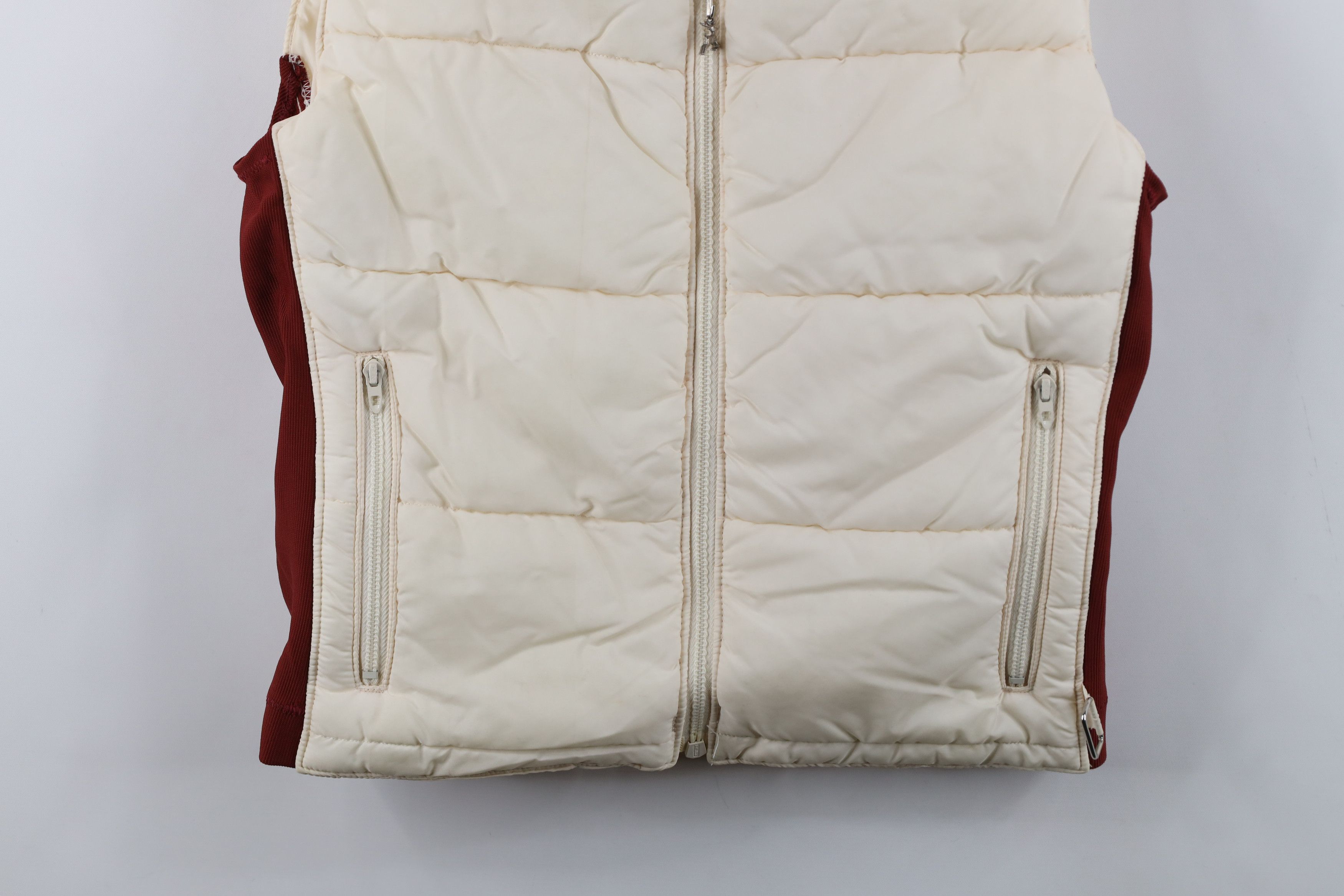 Vintage Vintage 70s Streetwear Full Zip Puffer Vest Jacket Cream Size M / US 6-8 / IT 42-44 - 3 Thumbnail