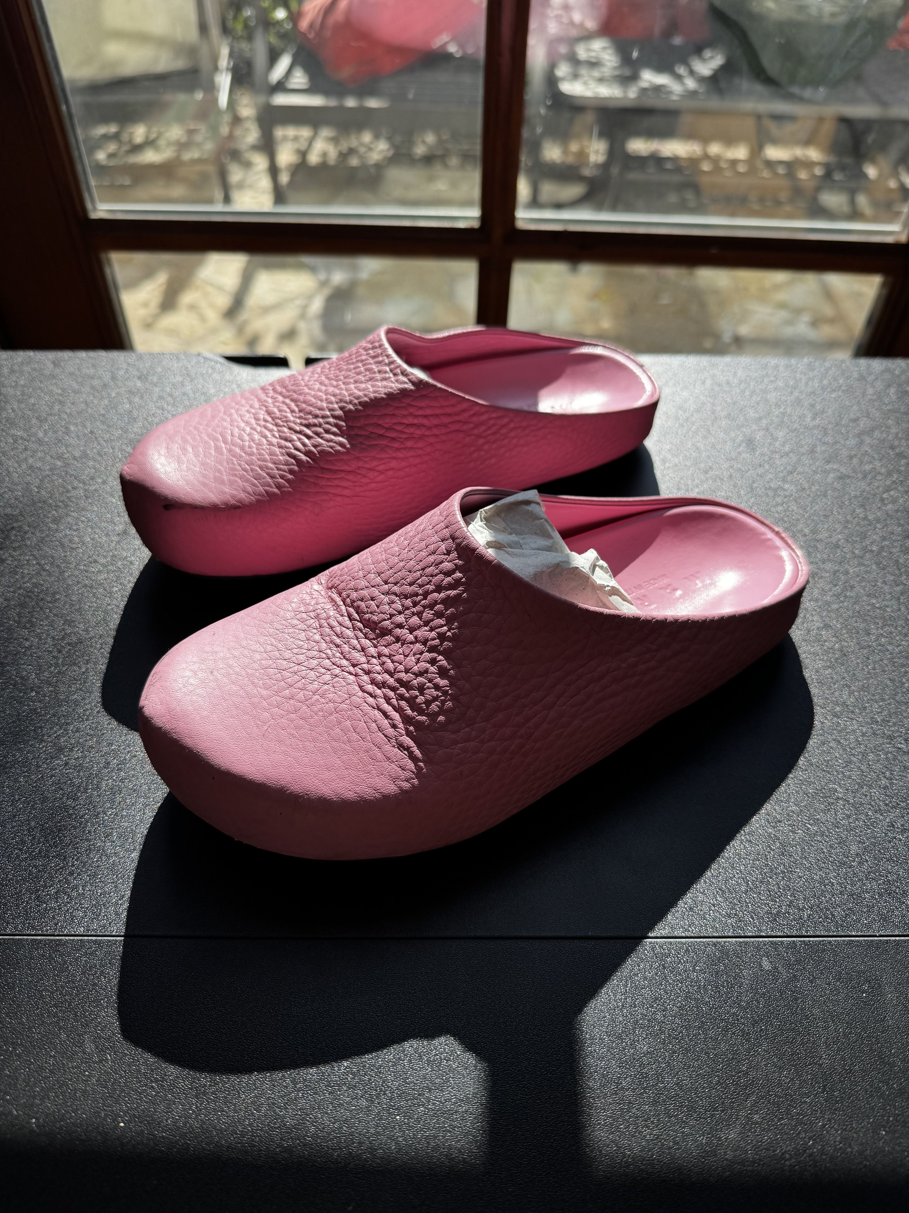 Marni Marni Pink Leather Fussbett Sabot Clog Loafers Size US 7 / EU 40 - 2 Thumbnail