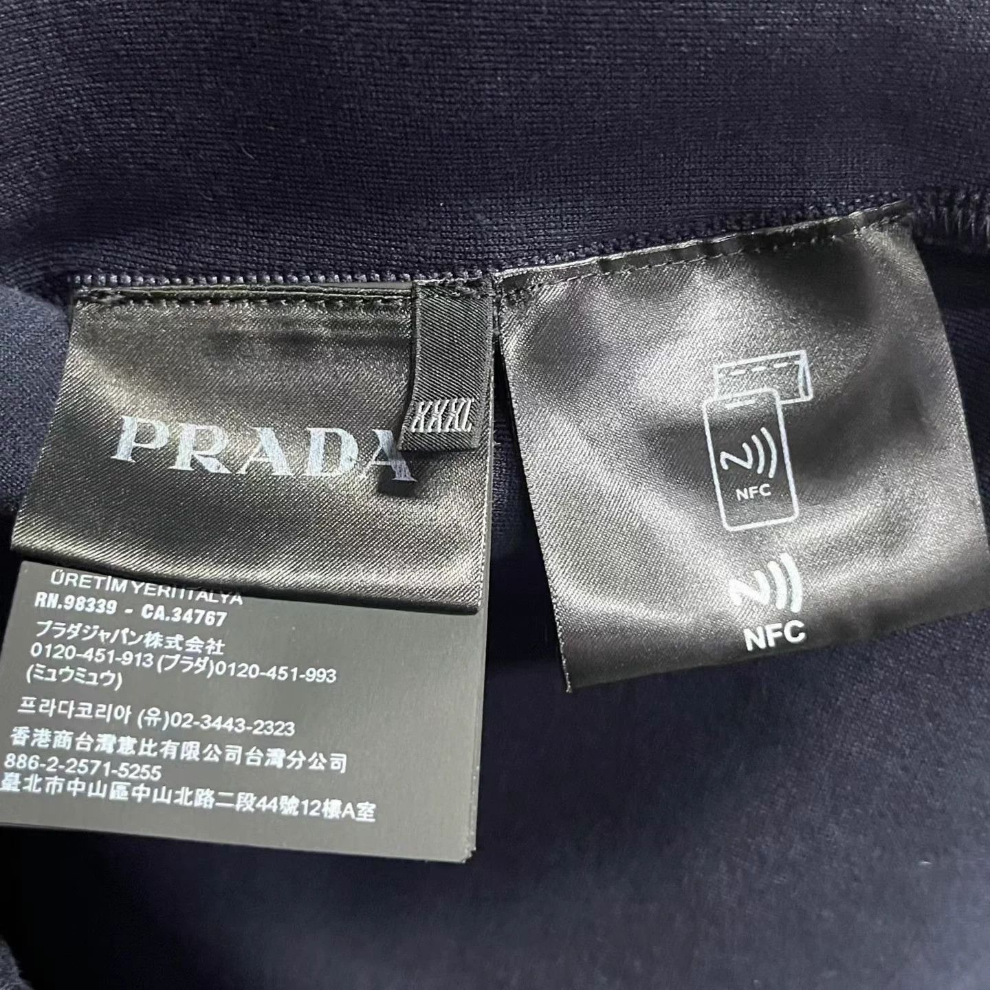 Prada Prada Blue Cotton Crewneck LS Sweatshirt 3XL Size US XXL / EU 58 / 5 - 5 Thumbnail