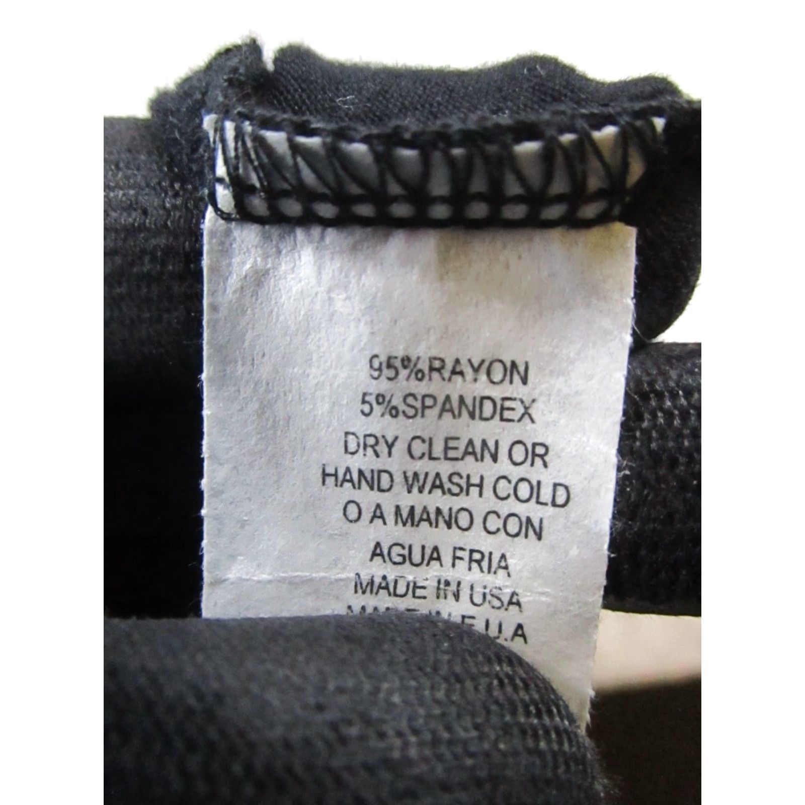 Vintage VINTAGE Courage.b Dress Womens Short Sleeve V-Neck Pullover Embroidered Geometric Casual Black White 2010s Ladies Size L / US 10 / IT 46 - 4 Thumbnail