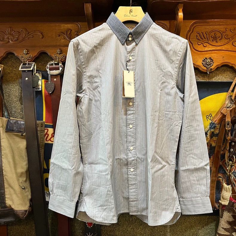 RRL Ralph Lauren RRL Striped Button-Up Shirt - dmc Size US M / EU 48-50 / 2 - 1 Thumbnail