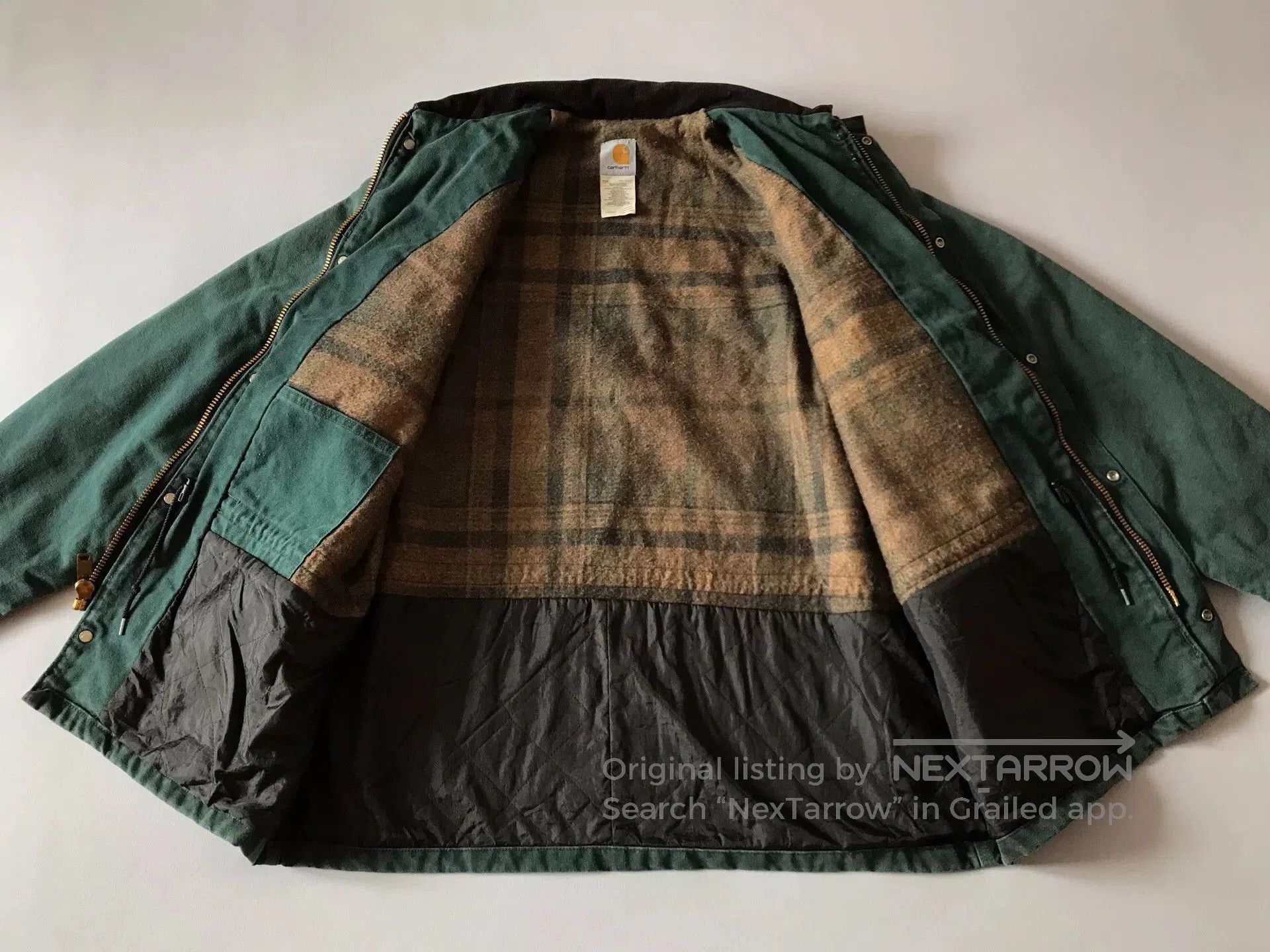 Carhartt 90s Carhartt C10 Hunter Green Work Jacket. Size US L / EU 52-54 / 3 - 3 Thumbnail