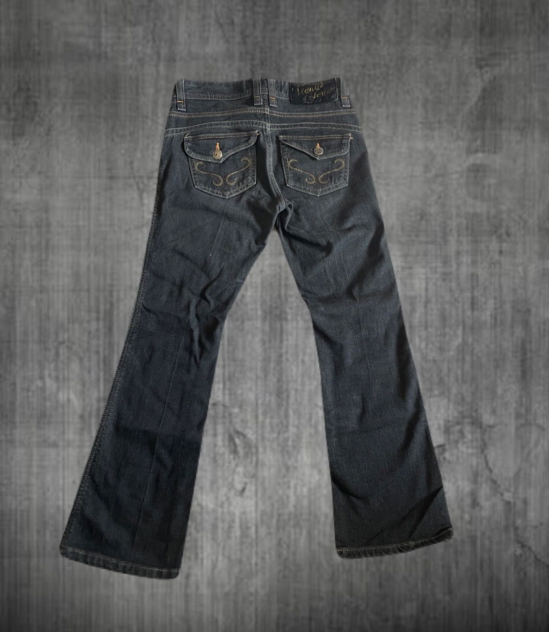 If Six Was Nine 2000s NYLAUS Vkei Flared Bootcut Stud Jeans