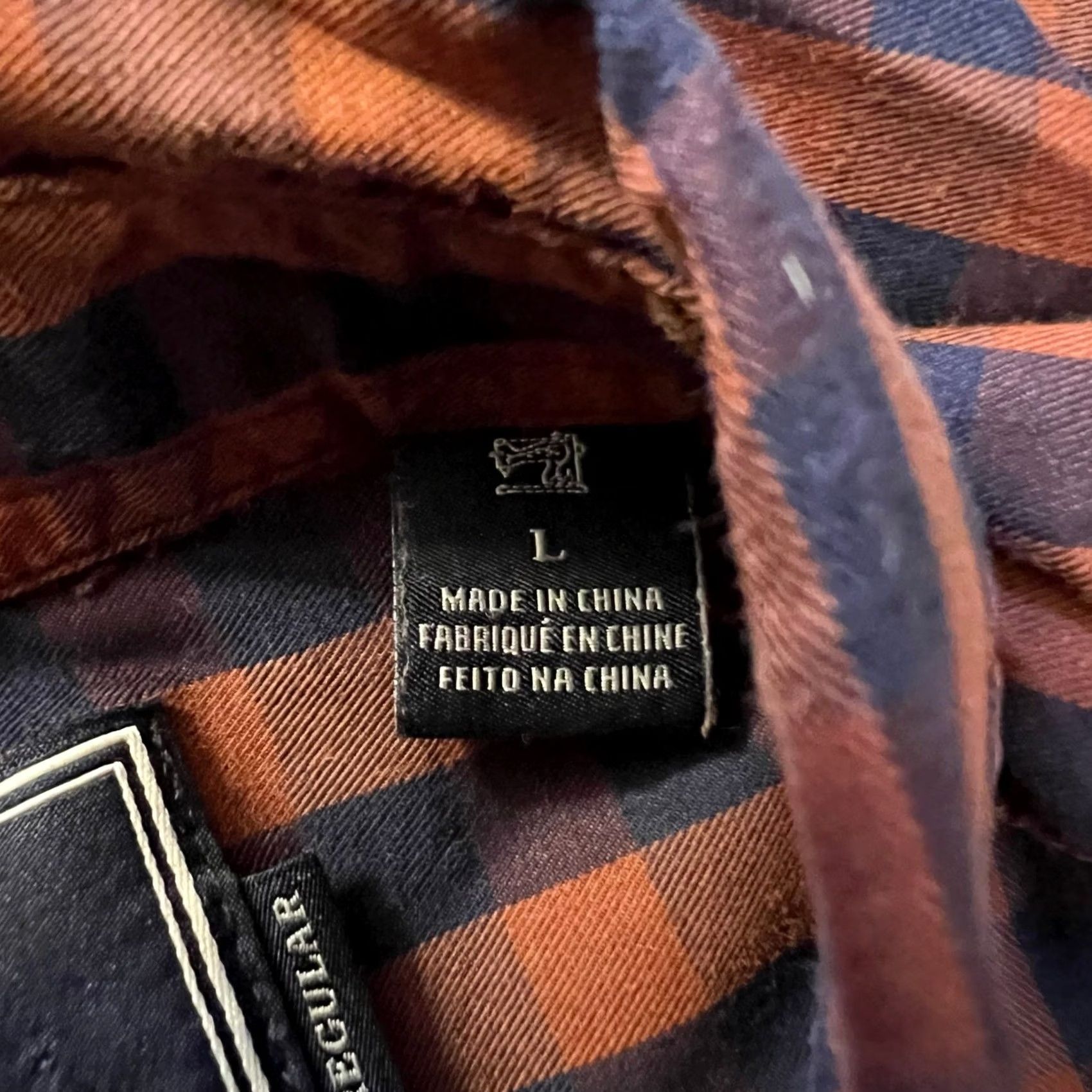 Scotch & Soda Scotch & Soda Shirt Mens Large My Favorite Plaid Long Sleeve Button Nylon Blend Blue L Mens Size US L / EU 52-54 / 3 - 7 Thumbnail