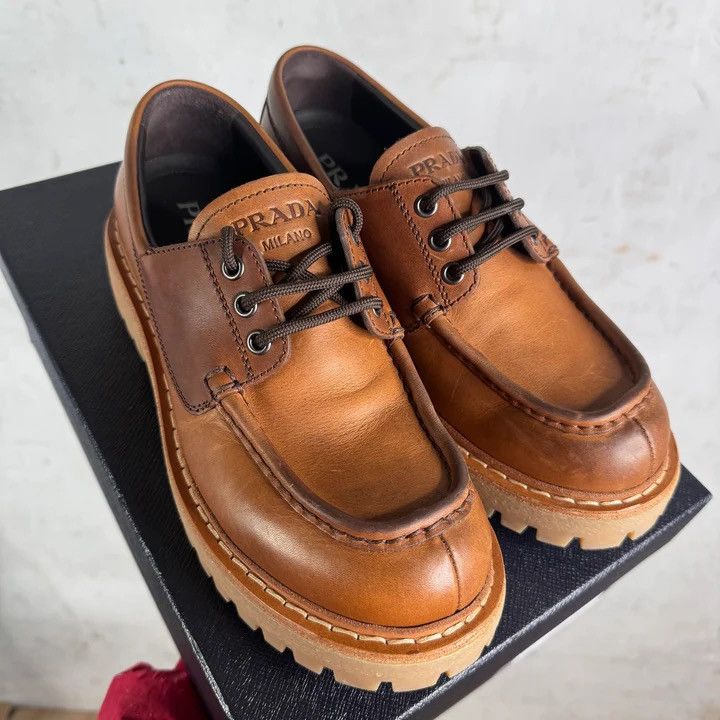 Prada PRADA ST. MORITZ DERBYS Size US 6.5 / EU 39-40 - 1 Thumbnail