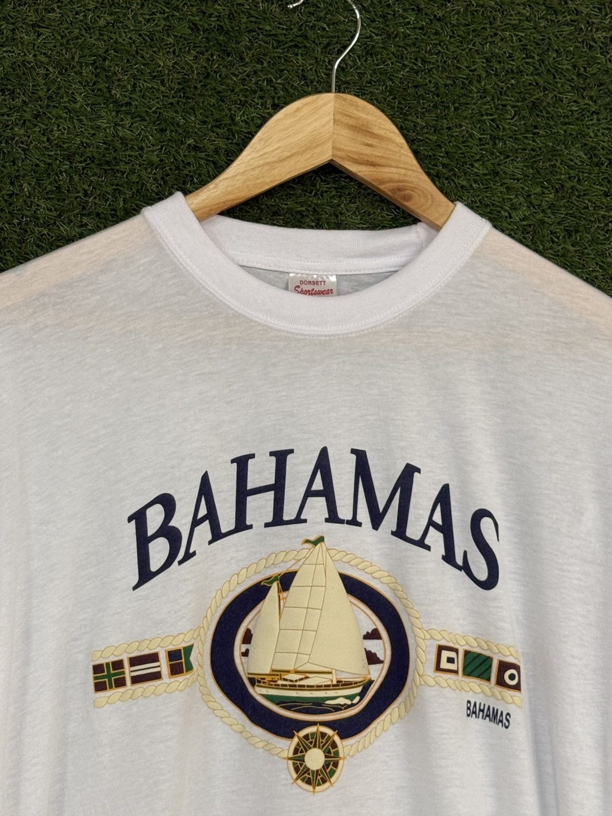 Vintage Vintage Bahamas Island Caribbean Ocean Beach Puff Print Tee Size US L / EU 52-54 / 3 - 3 Thumbnail