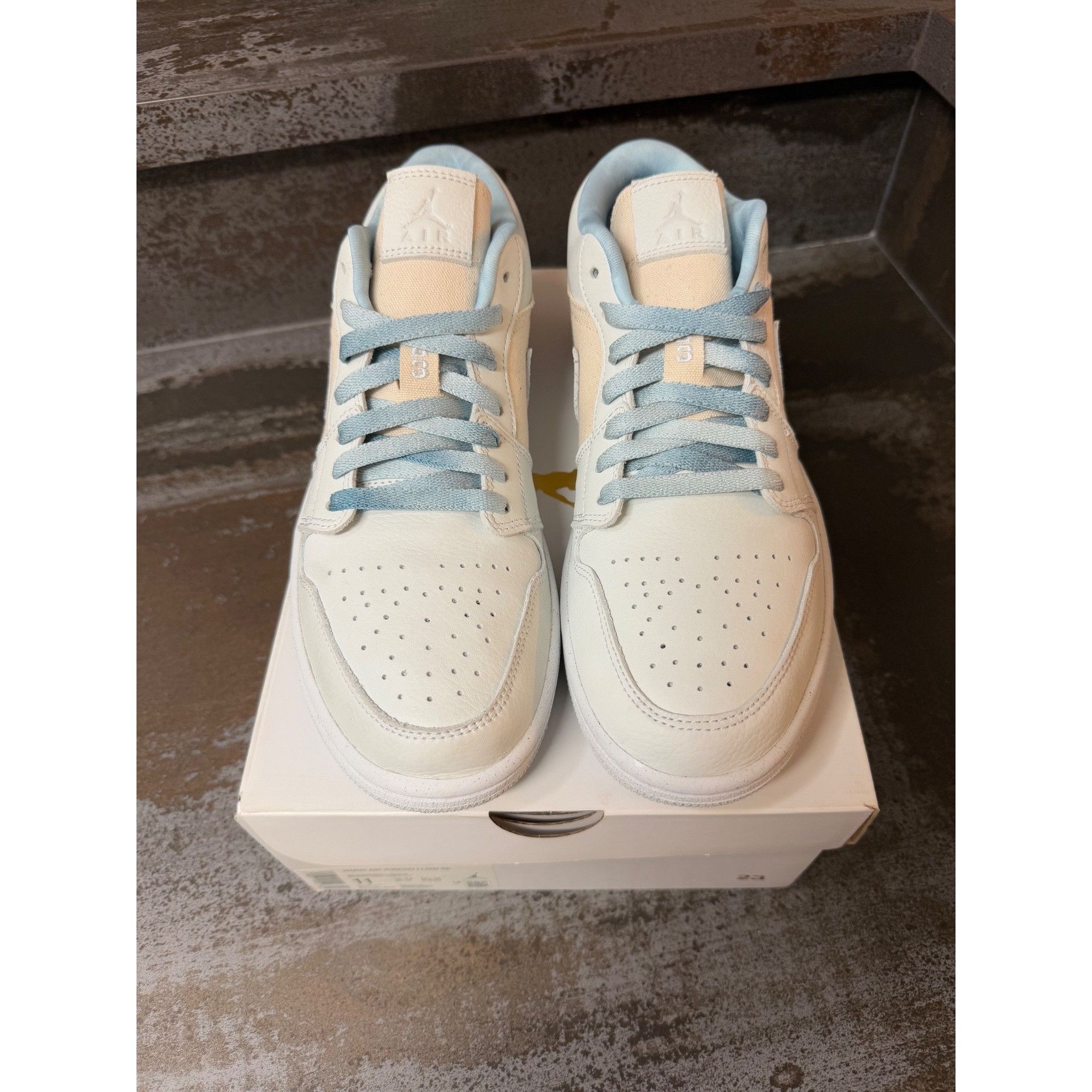 Jordan Brand Women's Jordan 1 Low Se Canvas Iris Whisper Sail Size 11- DQ Size US 11 / IT 41 - 2 Thumbnail