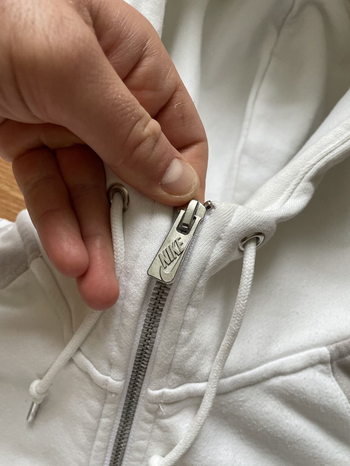Nike × Vintage Vintage Nike Juventus White Zip Hoodie Size US M / EU 48-50 / 2 - 8 Thumbnail