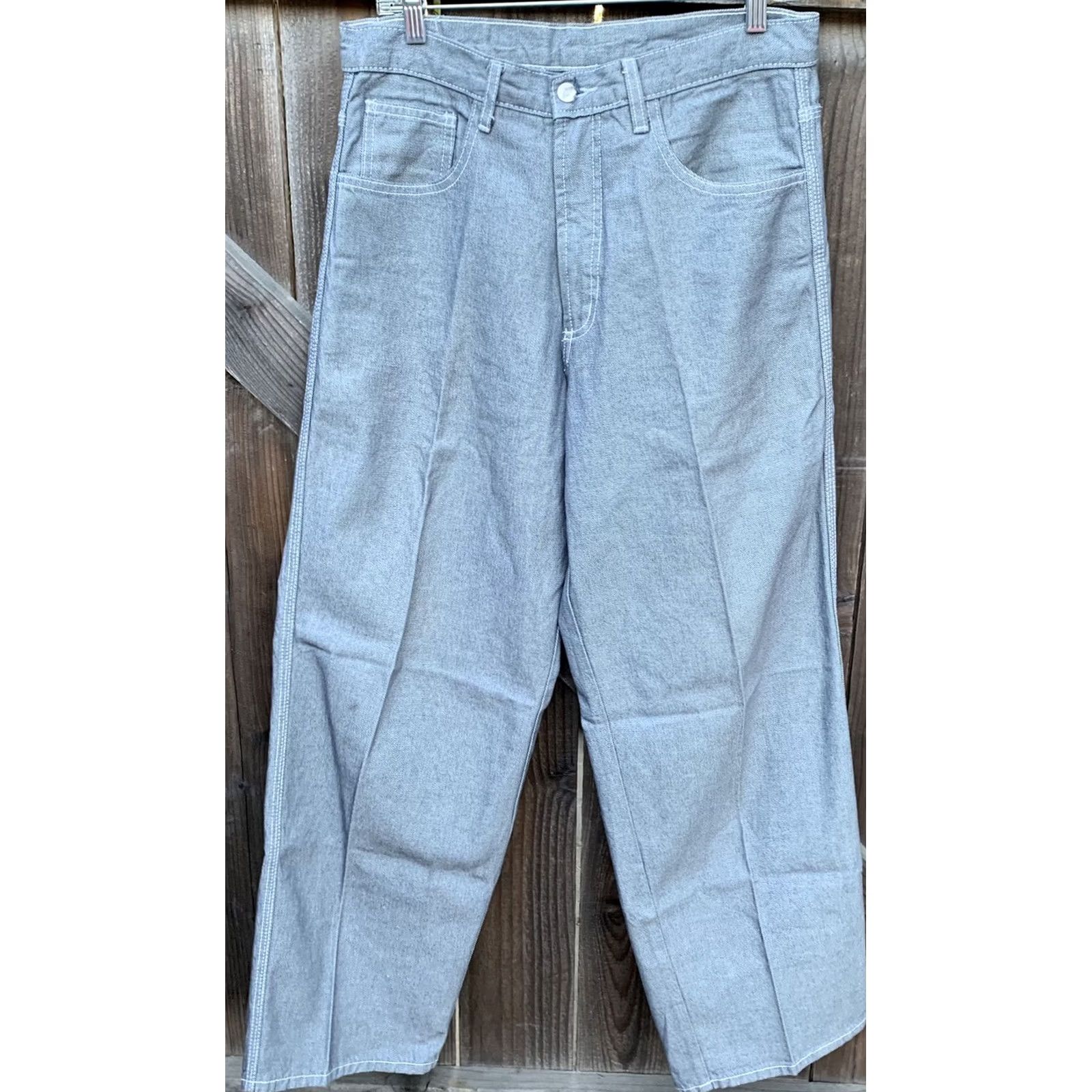 Vintage VINTAGE Garment Stage Jeans Skater Raver 90s JeAnS 30 32 1/2 in Waist Mens Denim Gray 5-Pocket 30 7/8” Inseam US Made Size US 30 / EU 46 - 6 Thumbnail
