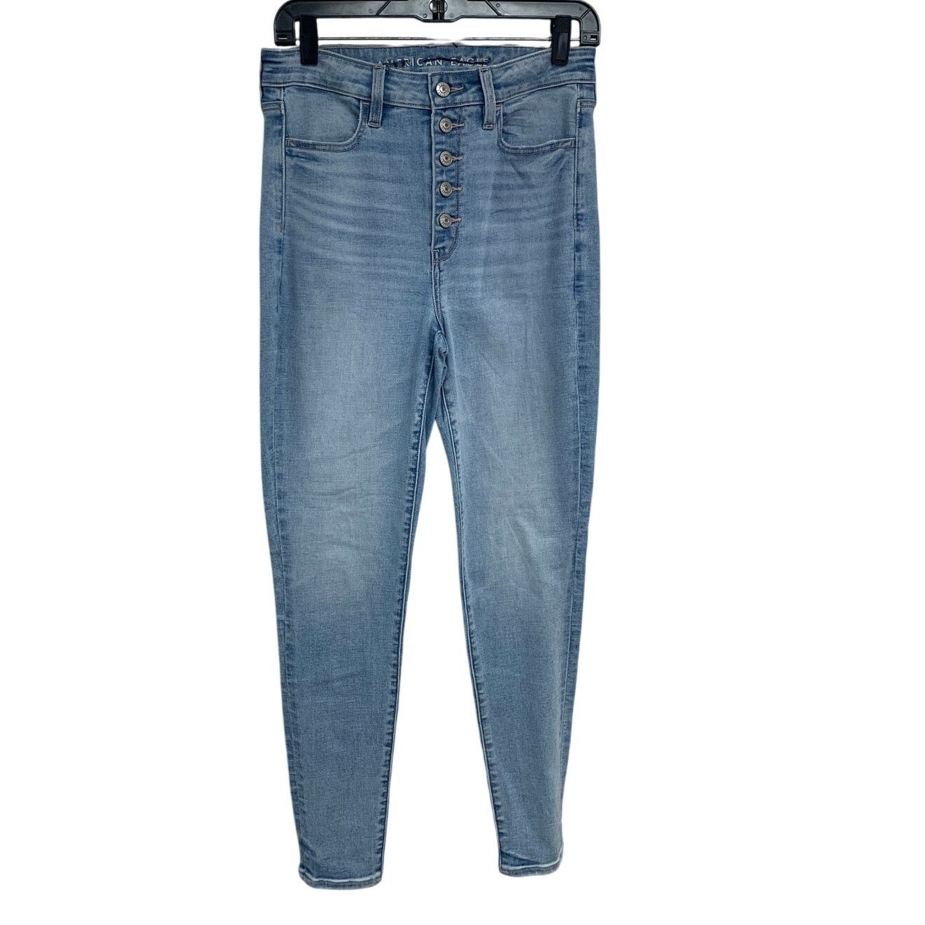American Eagle Outfitters New American Eagle Womens 6 Cotton Blend Denim Jegging Jeans Size 28" / US 6 / IT 42 - 2 Thumbnail