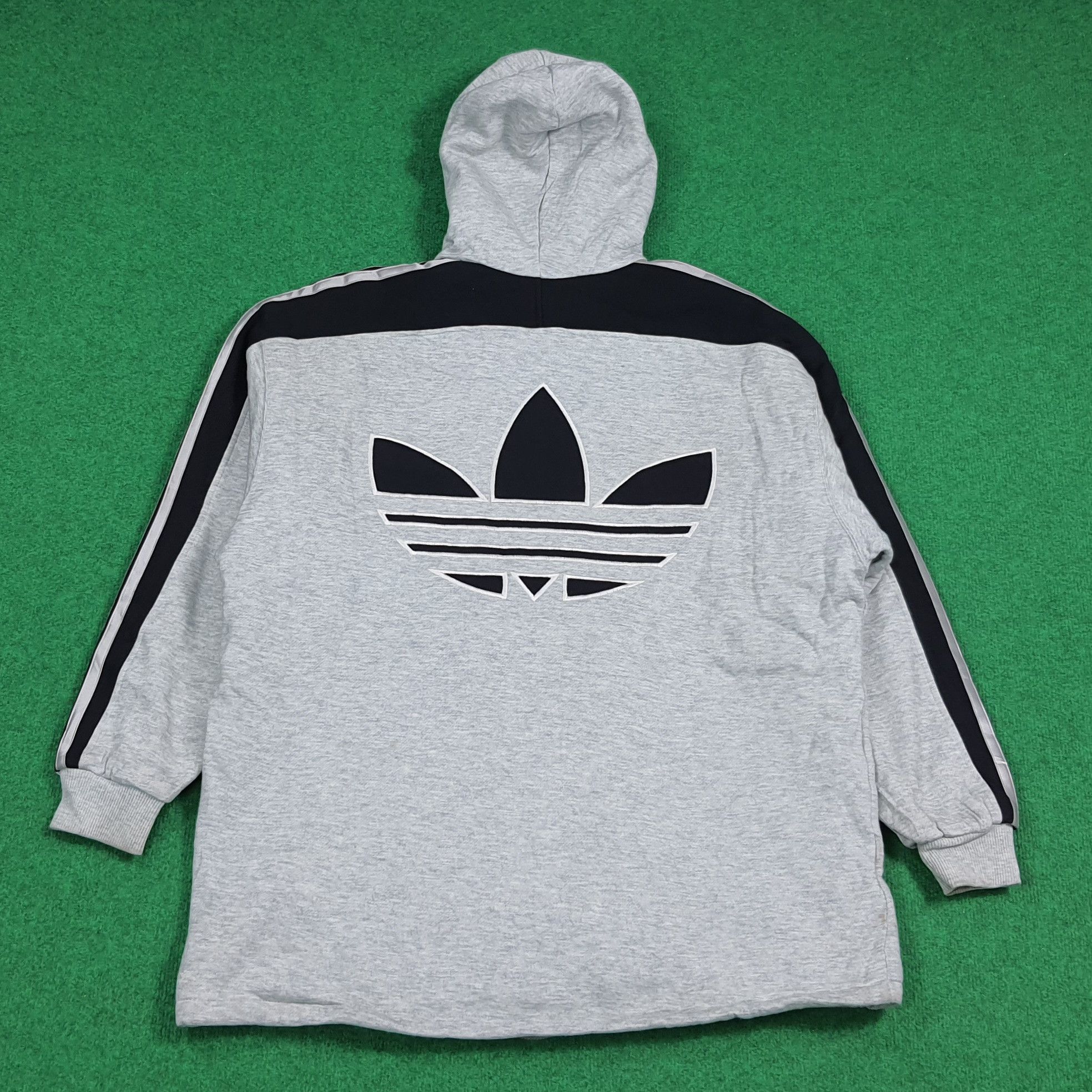 Adidas Vintage Rare 90s Adidas Big Logo Hoodie Full Zipper C282N9 Size US XL / EU 56 / 4 - 1 Thumbnail