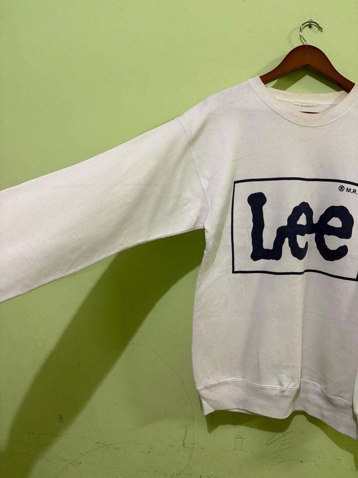 Lee × Vintage Vintage 90’s Lee Sweatshirt Big Logo Design made in USA Size US M / EU 48-50 / 2 - 2 Thumbnail
