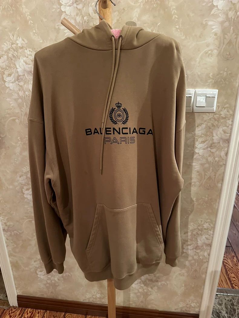 Balenciaga Balenciaga Khaki pullover sweatshirt Size US S / EU 44-46 / 1 - 1 Thumbnail