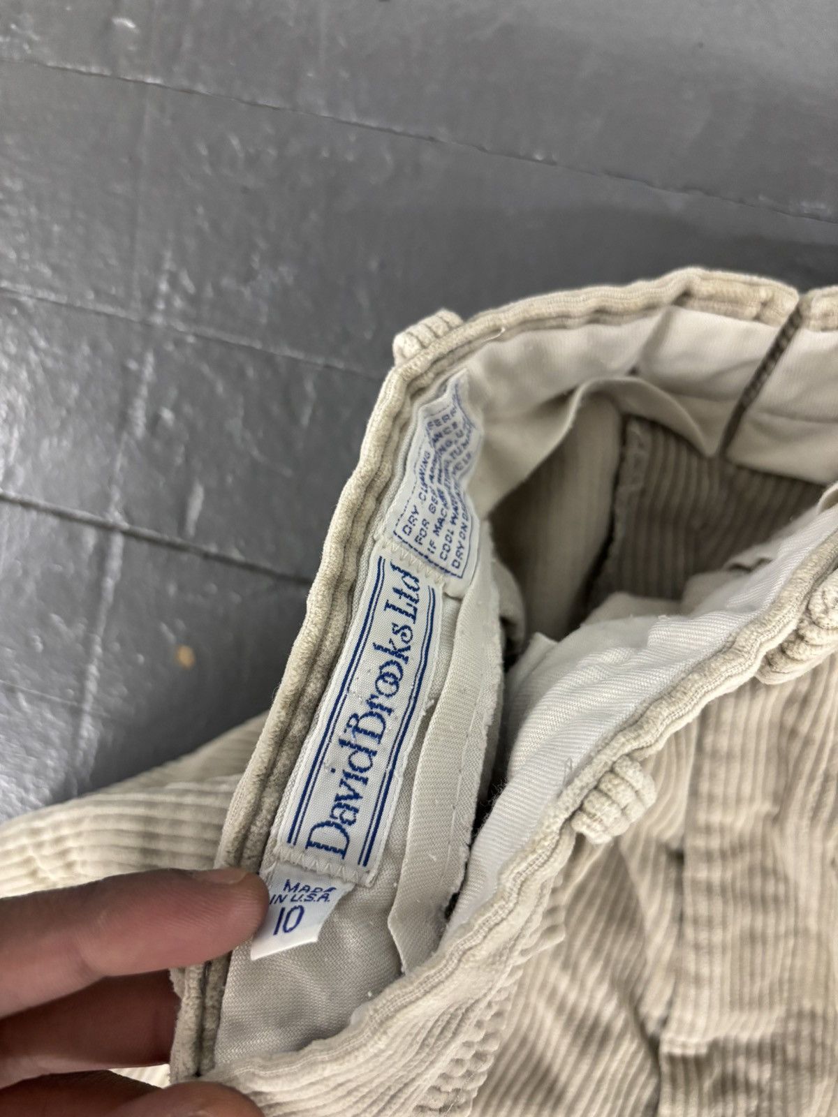 Vintage Vintage 90s David brooks corduroy pants Size US 29 - 3 Thumbnail