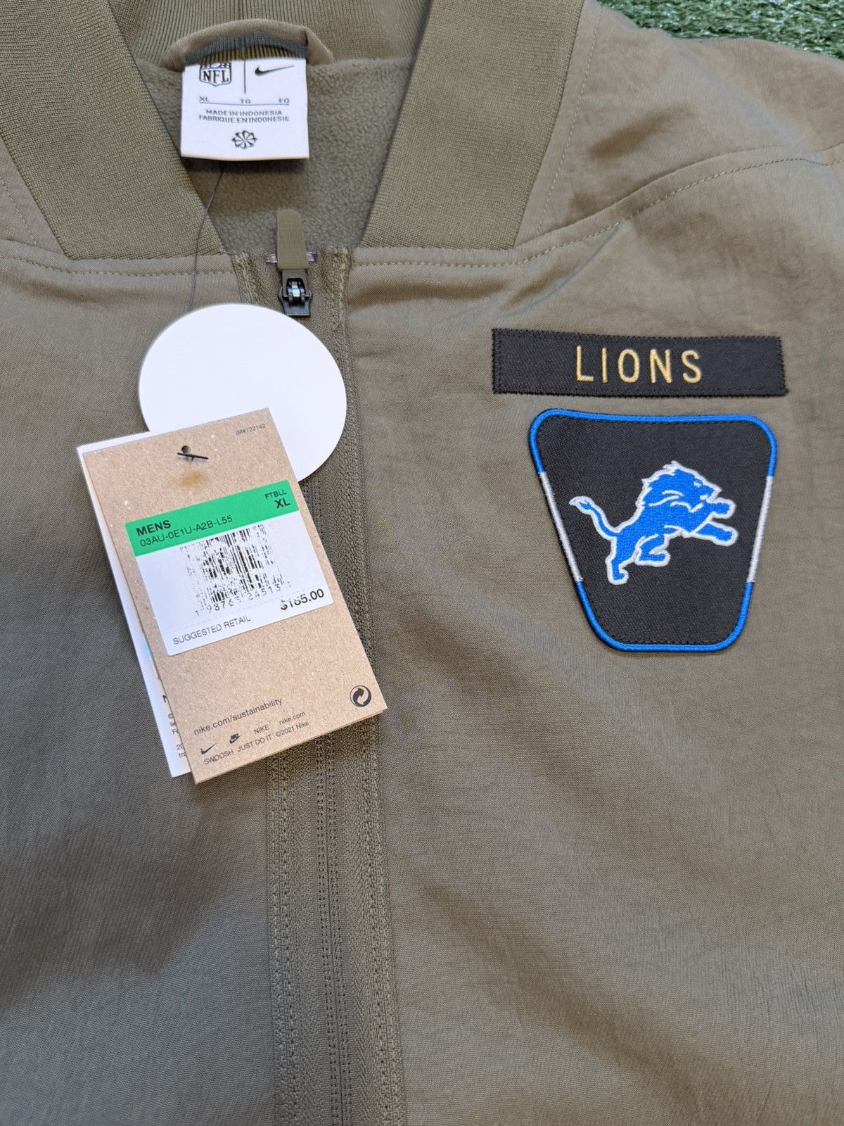 Nike Detroit Lions Men XL Nike NFL Salute to Service Full Zip Size US XL / EU 56 / 4 - 3 Thumbnail