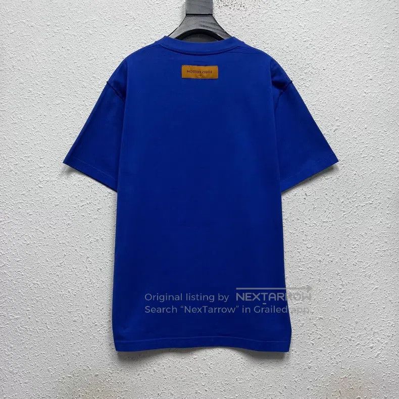 Louis Vuitton Louis Vuitton Embossed LOGO blue short sleeve Size US L / EU 52-54 / 3 - 2 Thumbnail