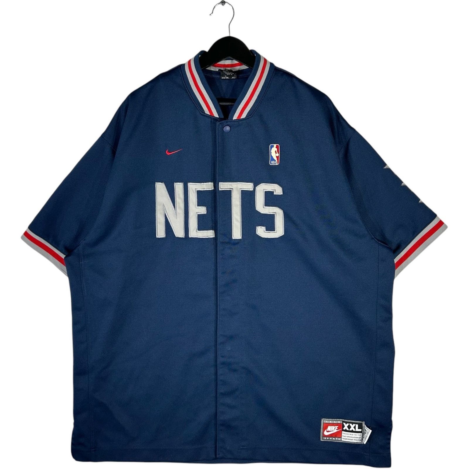 Nike Nike Team New Jersey Nets NBA Warm Up Jersey Size US XXL / EU 58 / 5 - 1 Thumbnail