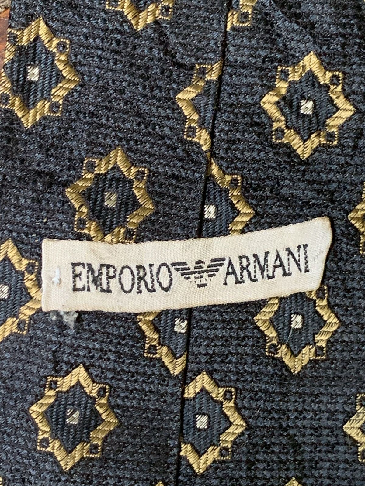 Emporio Armani × Vintage Rare Design Vintage Emporio Armani Ties Size ONE SIZE - 5 Thumbnail