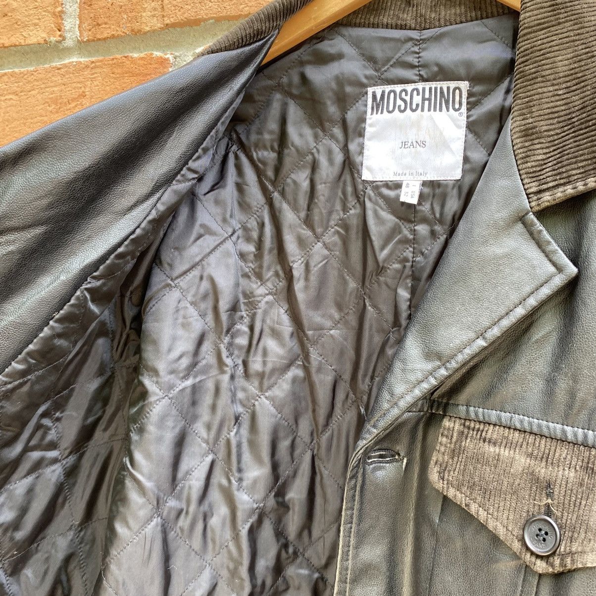 Moschino Moschino Brown Fux Leather & Corduroy Panel Jacket Size US M / EU 48-50 / 2 - 15 Thumbnail