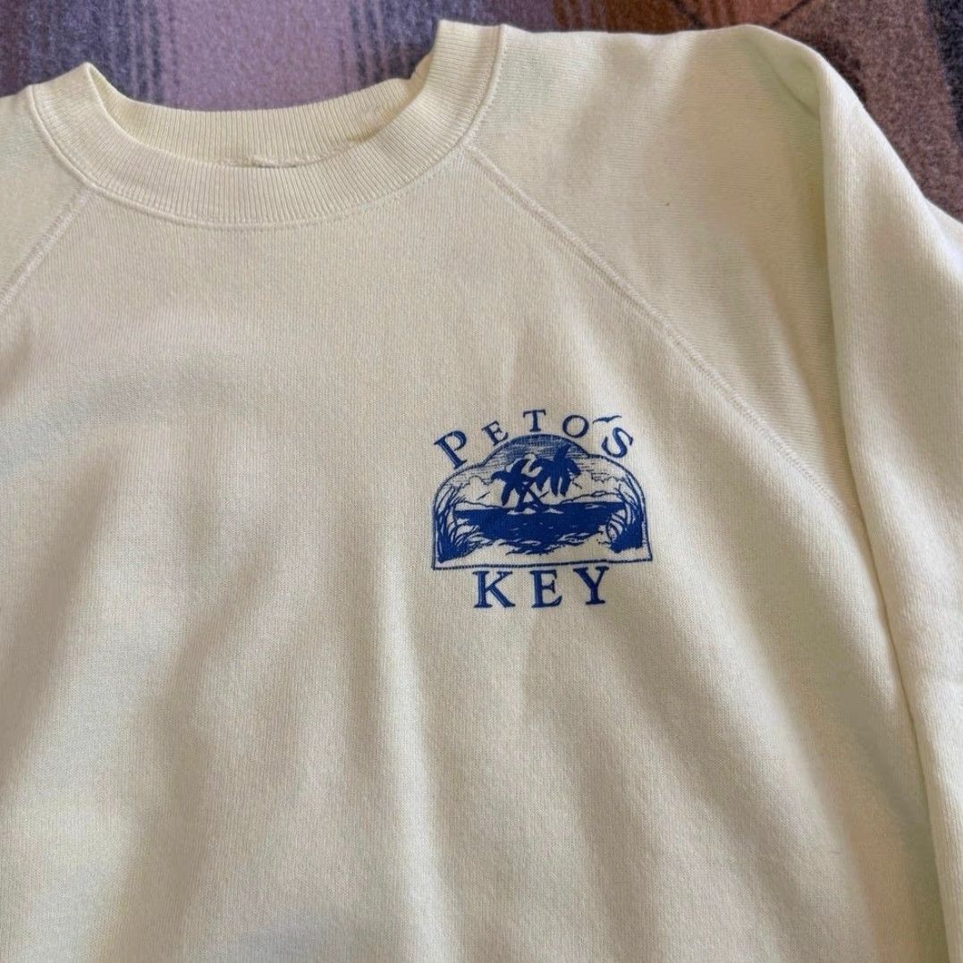 Hanes VINTAGE 80s Beach Ocean Crewneck Sweatshirt Womens Medium Hanes Size M / US 6-8 / IT 42-44 - 4 Thumbnail
