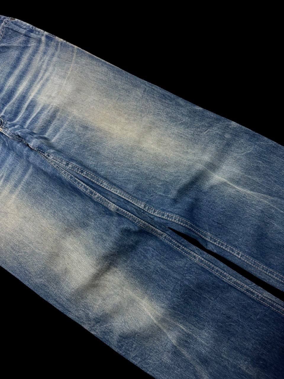 Japanese Brand BAGGY 90s Blue Way Rusty Mudwash Sick Style Distressed Jeans Size US 29 - 6 Thumbnail