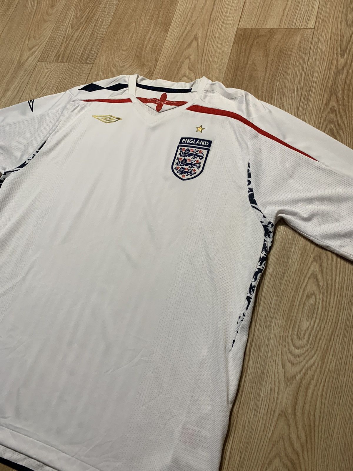 Umbro Vintage 2007-2009 Umbro England Soccer Jersey T-Shirt Size US XXL / EU 58 / 5 - 2 Thumbnail