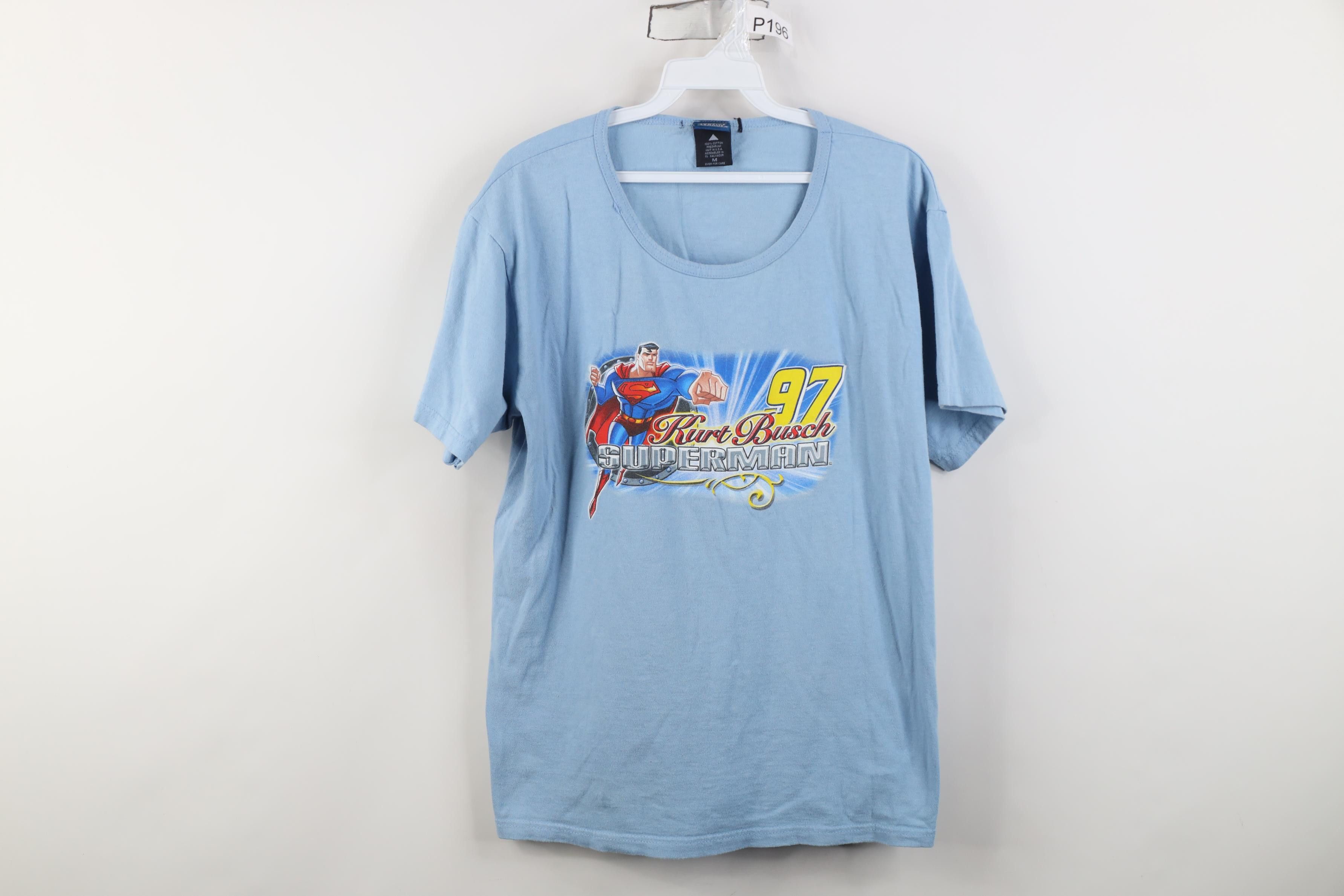 DC Comics Vintage DC Comics x NASCAR Superman Kurt Racing T-Shirt Size M / US 6-8 / IT 42-44 - 1 Thumbnail