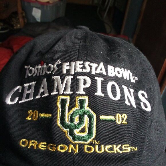 Other Vintage Oregon Ducks Fiesta Bowl 2002 Strap Back Hat Size ONE SIZE - 2 Thumbnail