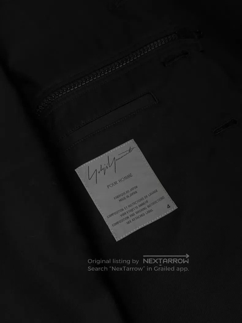 Yohji Yamamoto Yohji Yamamoto Reflective Button Black Zip Blazer jacket Size US XL / EU 56 / 4 - 5 Thumbnail
