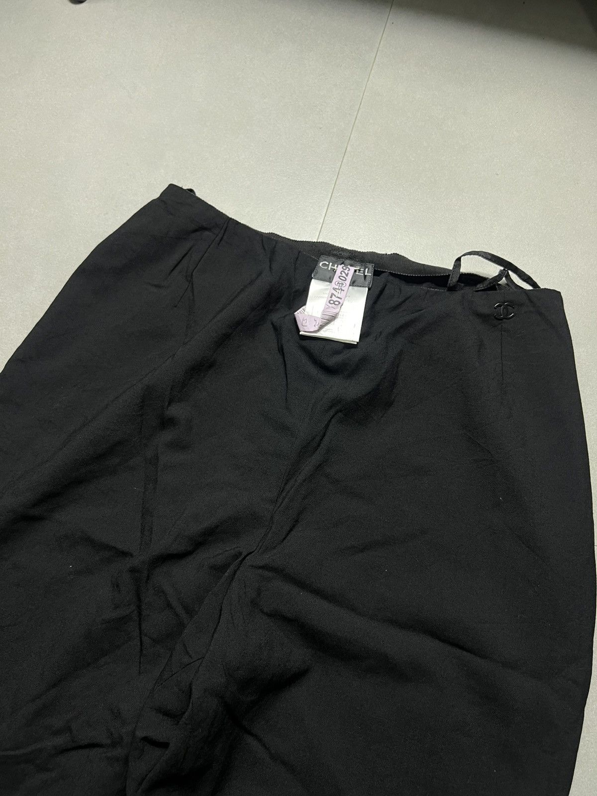 Chanel Chanel - Black Wool Pants Size 25" / US 0 / IT 36 - 3 Thumbnail