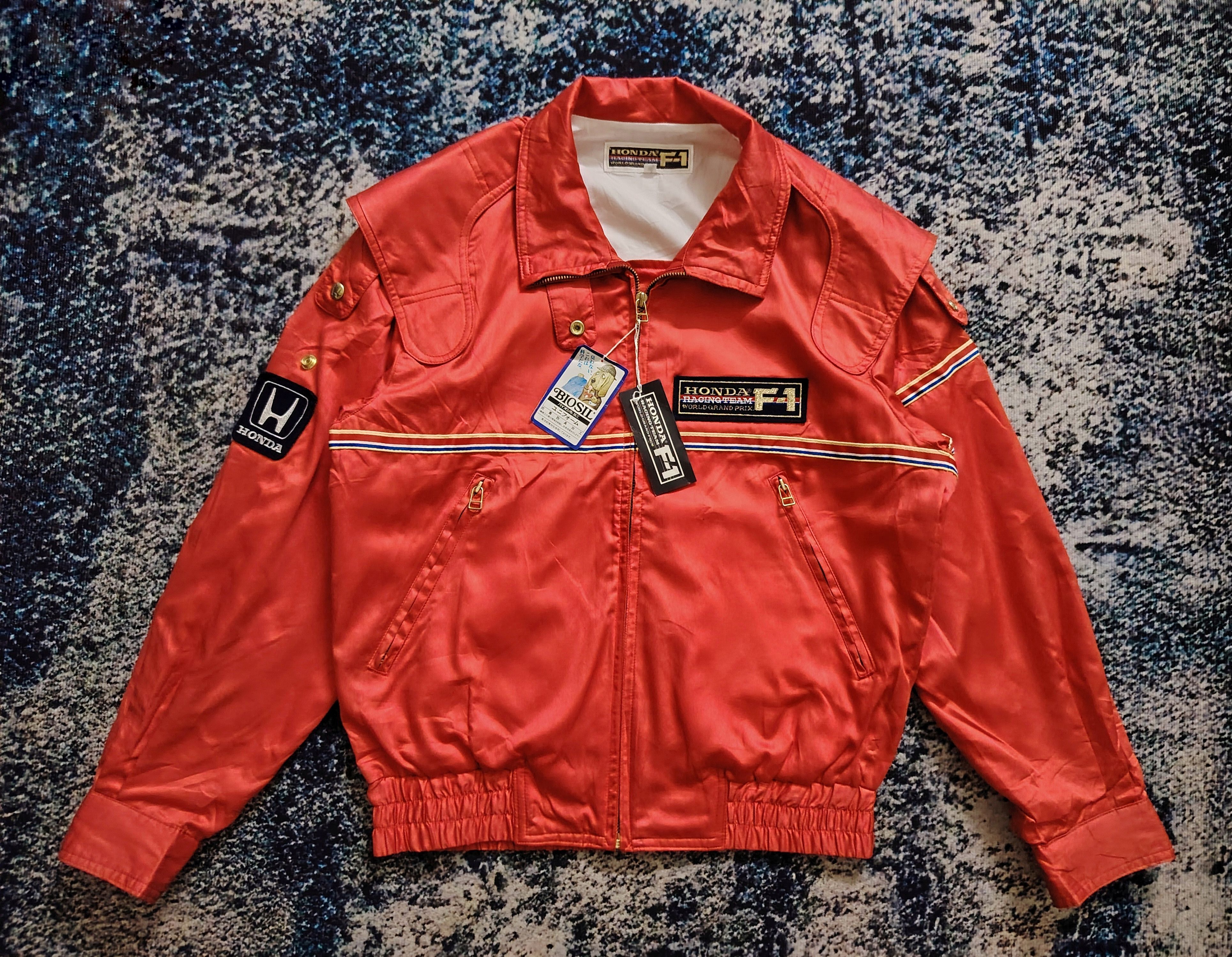 Honda DEADSTOCK 80s Honda Formula One JDM market racing jacket Size US M / EU 48-50 / 2 - 2 Thumbnail