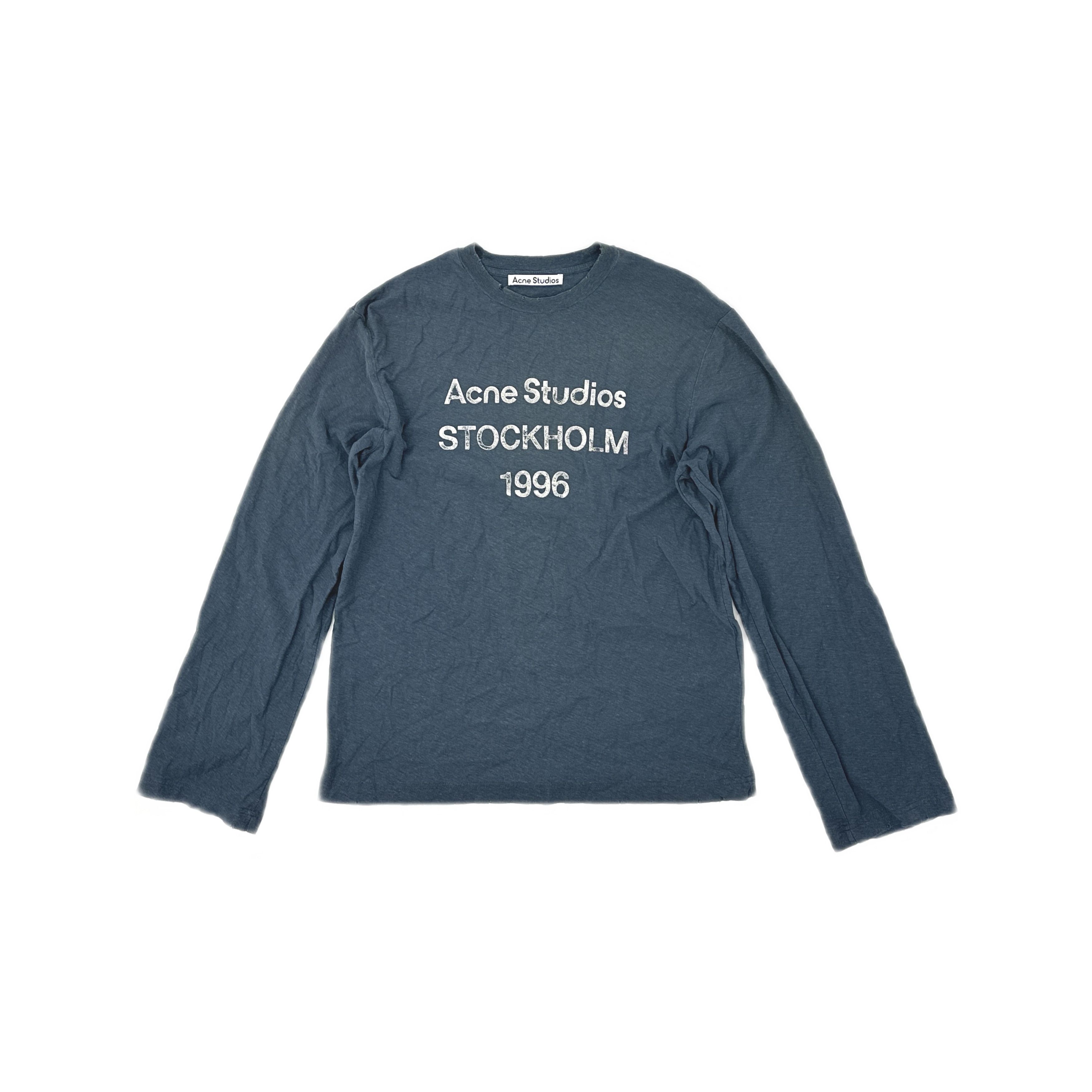 Acne Studios Acne Studios Stockholm 1996 Long Sleeve T-Shirt US XXS Size US XXS / EU 40 - 1 Thumbnail