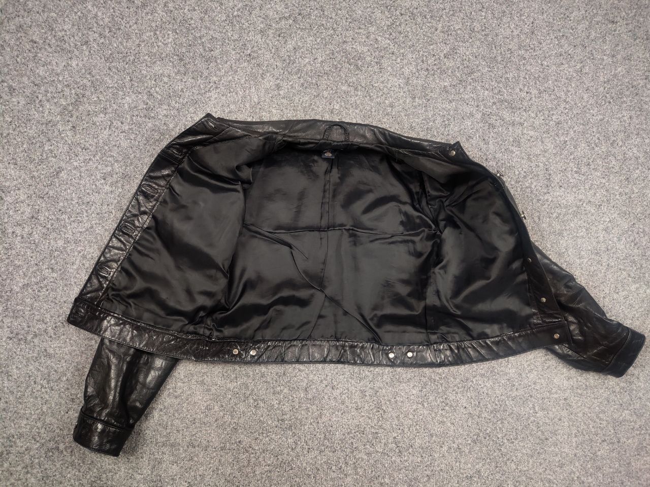 Gap Rare Gap Vintage 1999 Dyed Leather Trucker Rockstar Jacket Size M / US 6-8 / IT 42-44 - 16 Thumbnail