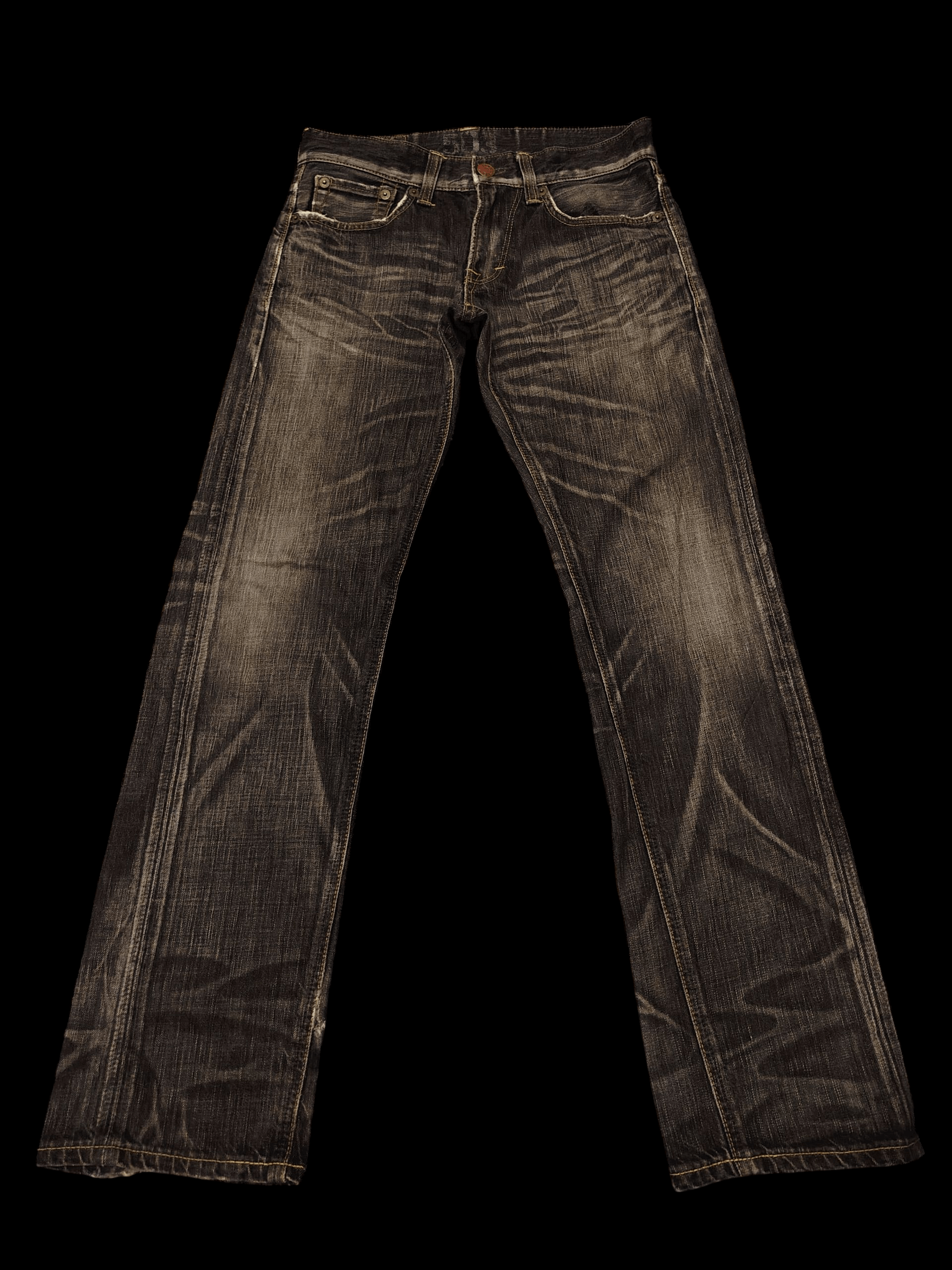 Who Decides War Japanese Edwin 503 Blue Trip Flared Jeans Distressed Jeans Size US 30 / EU 46 - 4 Thumbnail