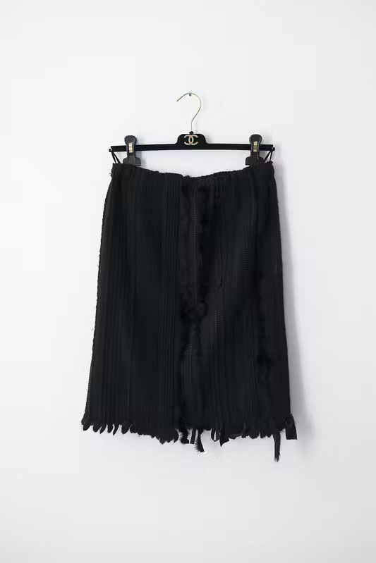 Gucci AW02 wool & fox fur skirt Size 28" / US 6 / IT 42 - 1 Thumbnail