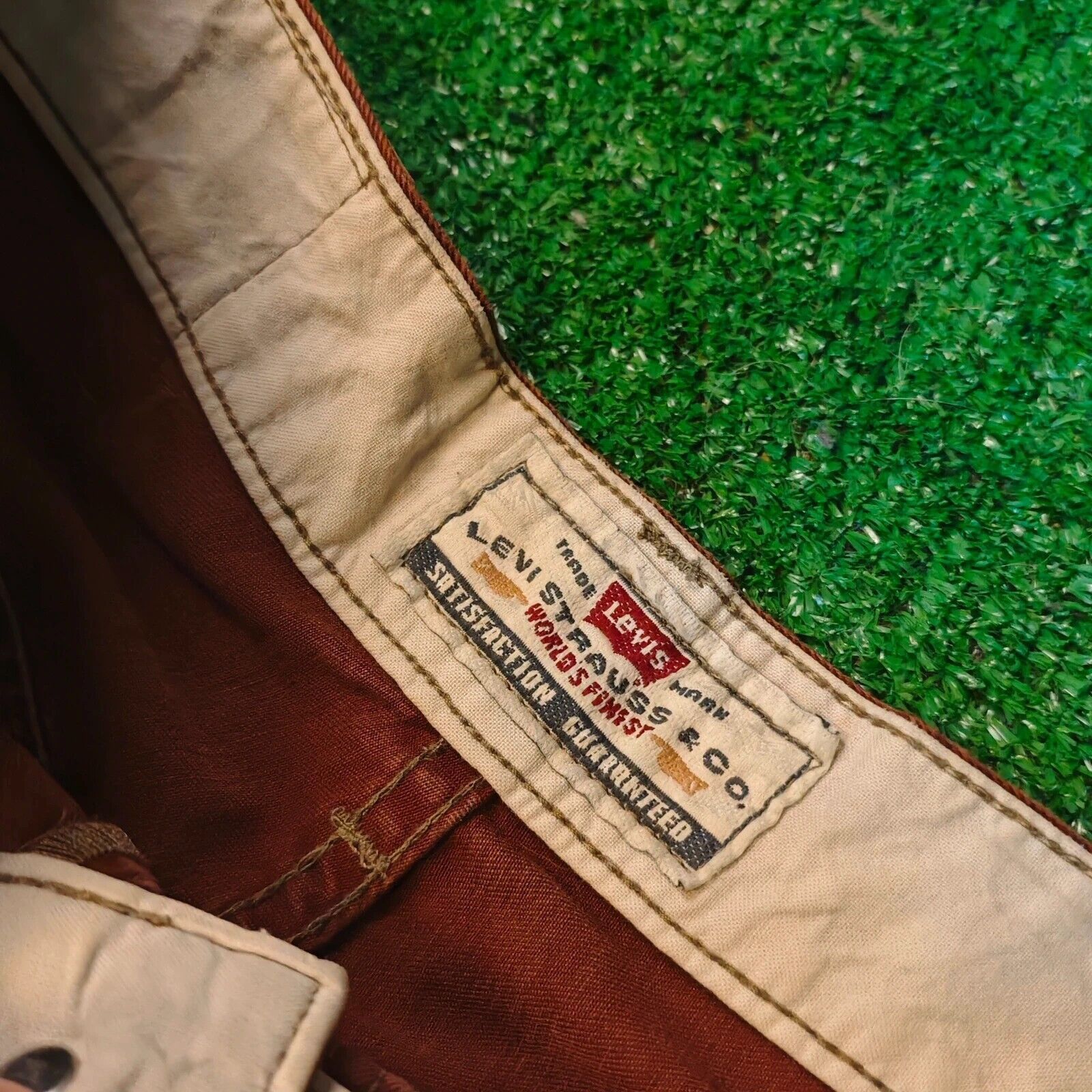 Levi's × Levi's Vintage Clothing × Vintage Vintage Levi's 510 Jeans Mens 31x32 straight red 90s rare Size US 31 - 6 Thumbnail