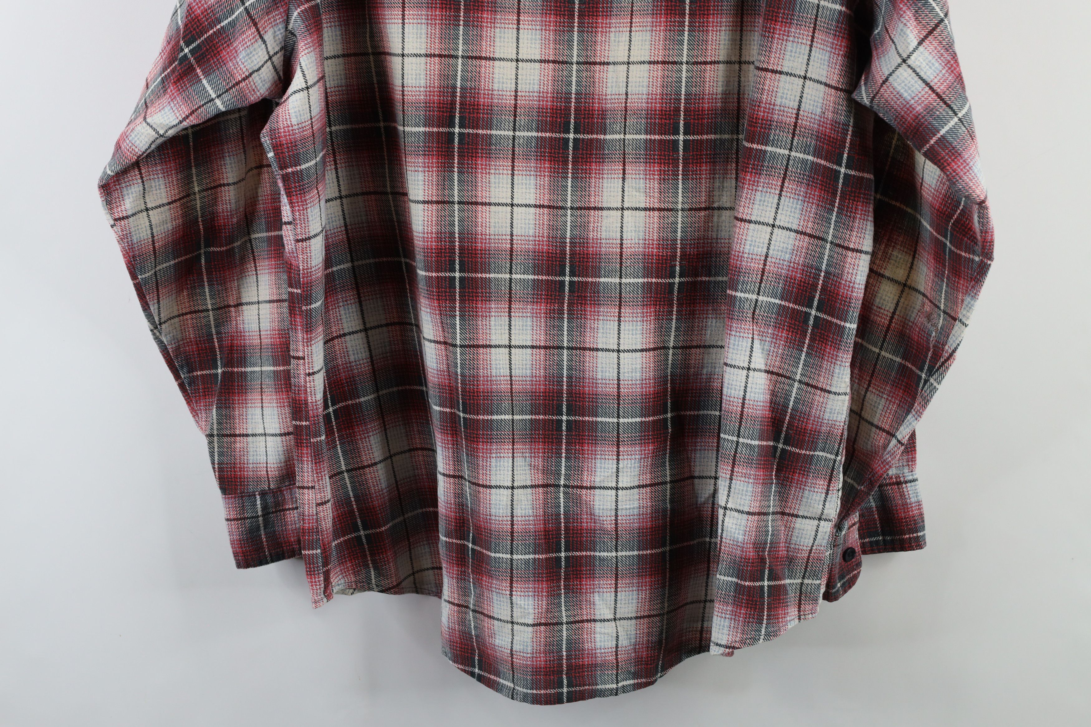 Vintage Vintage 90s Streetwear Collared Button Shirt Plaid USA Size US XXL / EU 58 / 5 - 14 Thumbnail