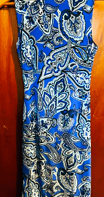 I.N.C INC International Concepts Dress Blue Paisley SZ S Size S / US 4 / IT 40 - 4 Thumbnail