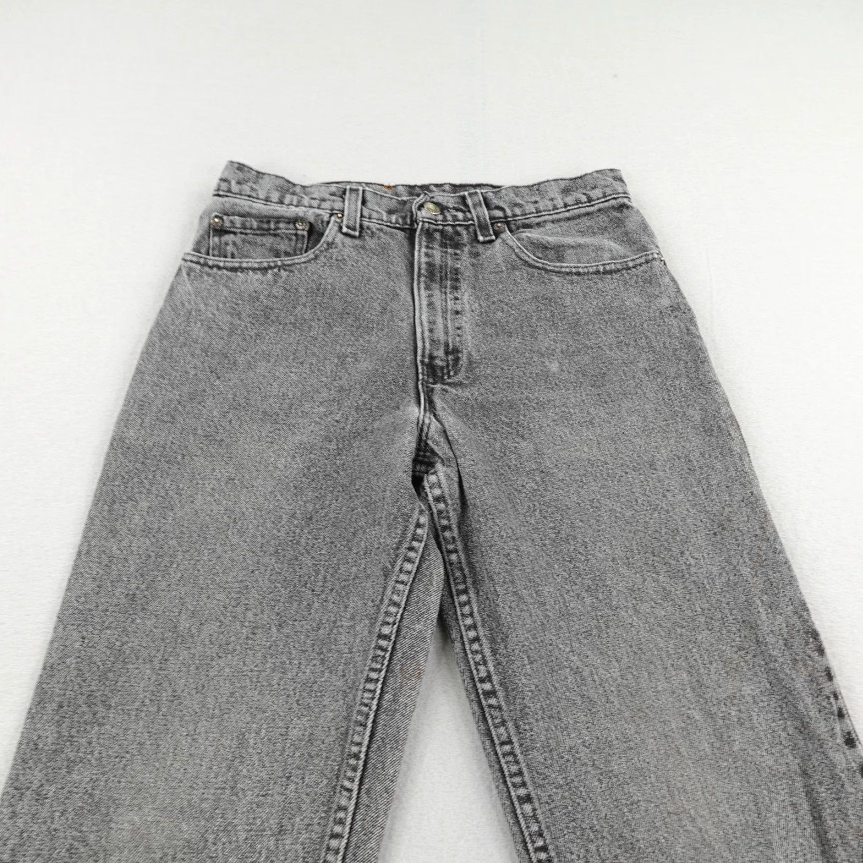 Levi's VINTAGE Levi's 540 Jeans Mens 31x32 Gray Acid Wash Denim 90s Grunge Made In USA Size US 31 - 2 Thumbnail