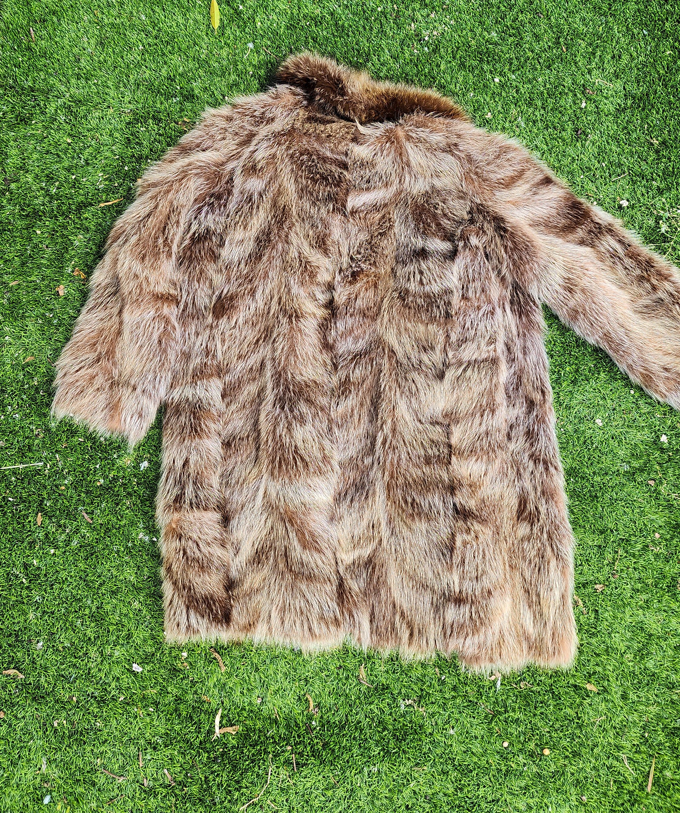 Vintage Fur Coat Racoon Size US L / EU 52-54 / 3 - 5 Thumbnail