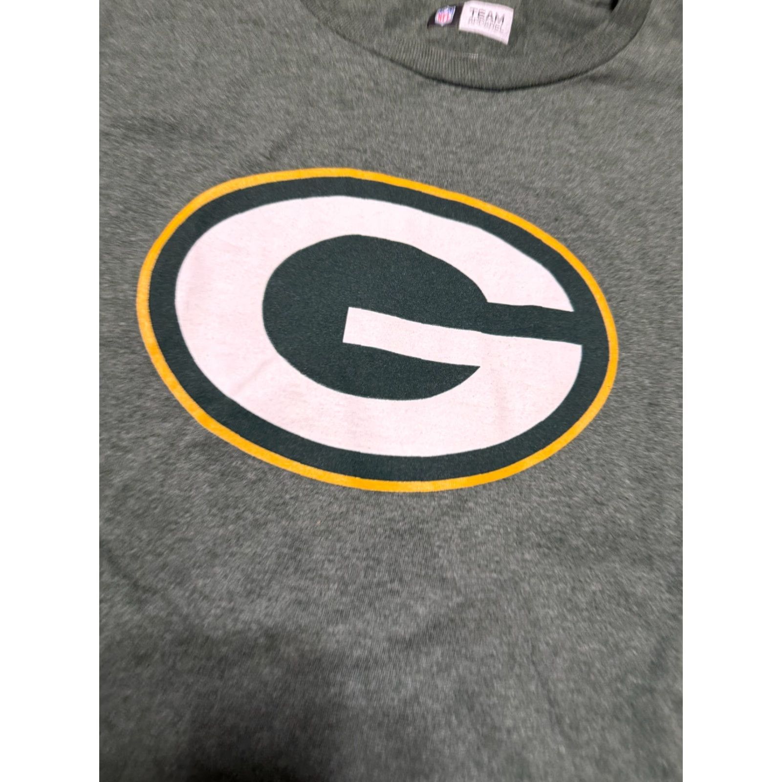 NFL NFL Team Apparel Shirt Men Long Sleeve Wisconsin Green Bay Packers Medium Green Crew Neck Size US M / EU 48-50 / 2 - 5 Thumbnail